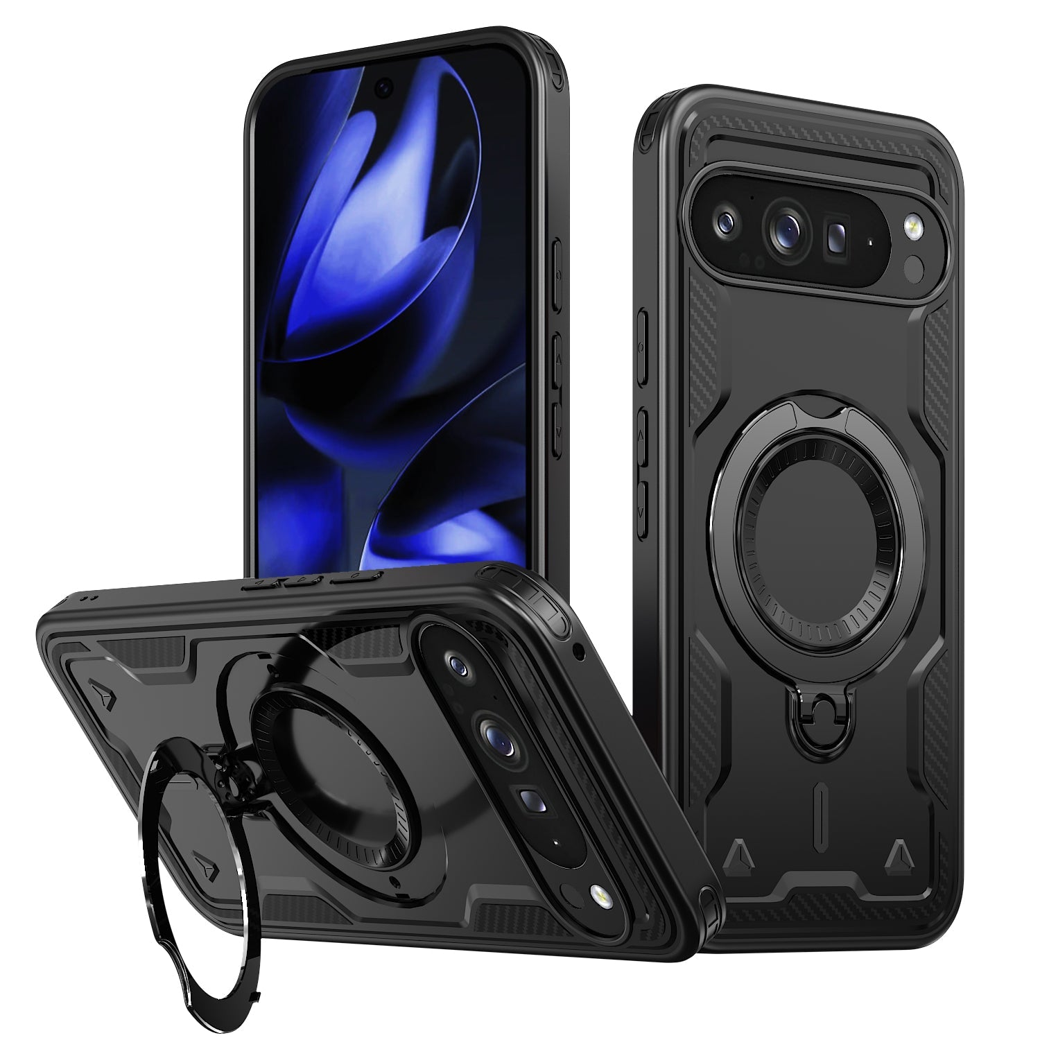 Google Pixel 10 Pro Case Magnetix 2.0 w/ Kickstand [Black]