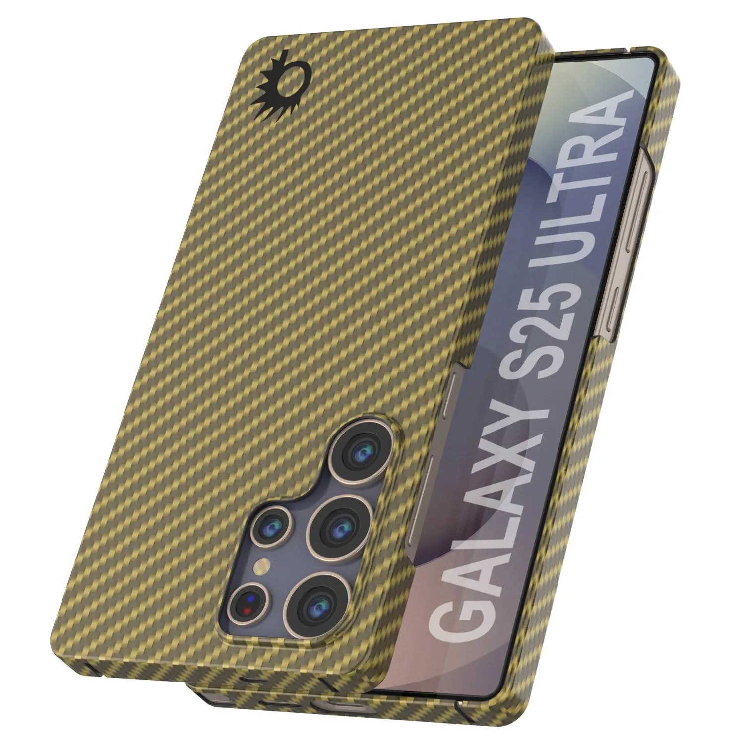 Punkcase Galaxy S25 Ultra Carbon Fiber Case [AramidShield Series] Ultra Slim & Light Kevlar [Rose]