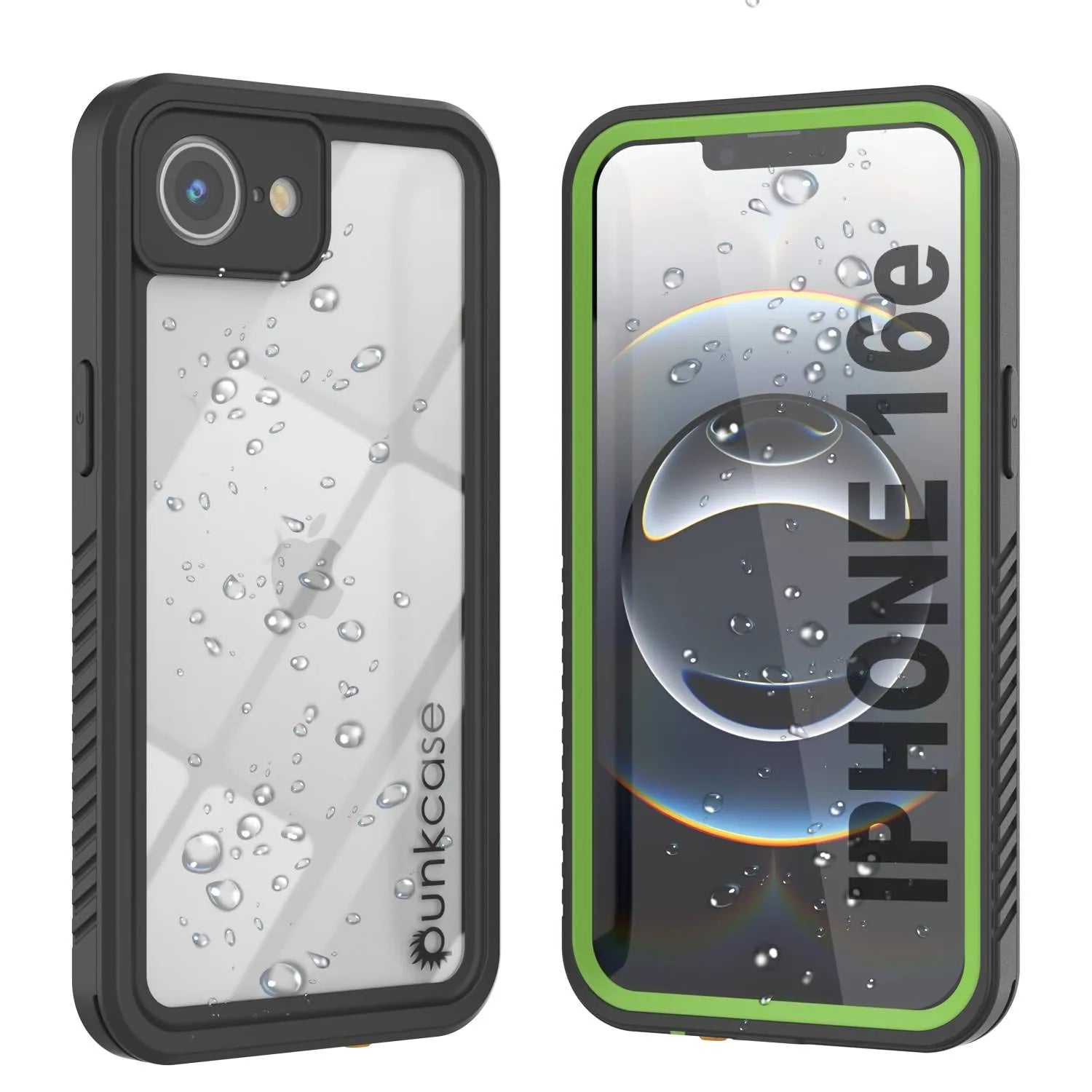 iPhone 16e Waterproof Case, Punkcase [Extreme Series] Armor Cover W/ Built In Screen Protector [Light Green]