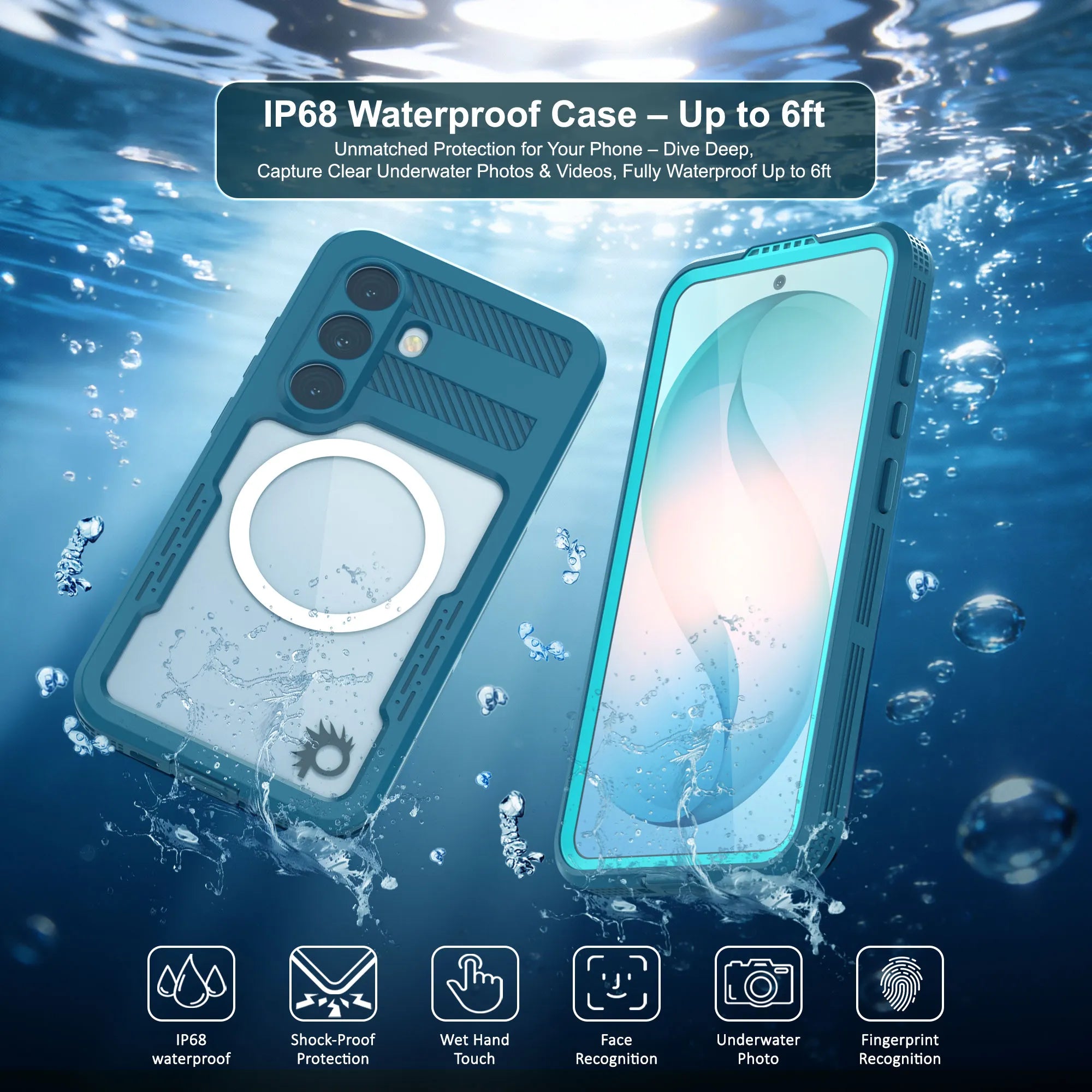Galaxy S26+ Plus Waterproof Case [Alpine 2.0 Series] [Slim Fit] [IP68 Certified] [Shockproof] [Blue]