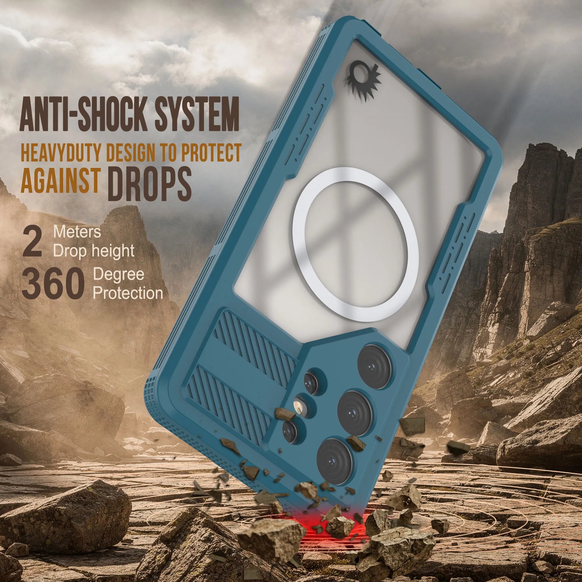Galaxy S26 Ultra Waterproof Case [Alpine 2.0 Series] [Slim Fit] [IP68 Certified] [Shockproof] [Blue]