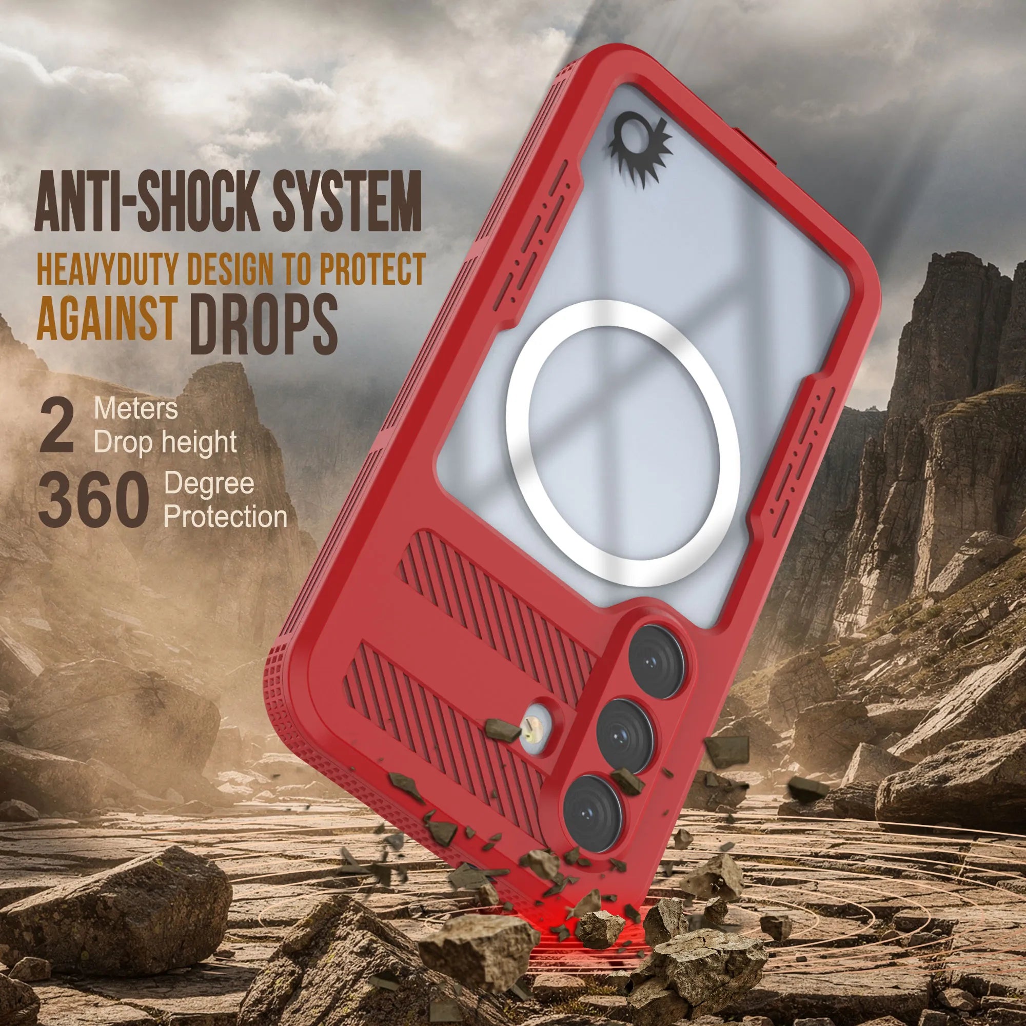 Galaxy S26 Waterproof Case [Alpine 2.0 Series] [Slim Fit] [IP68 Certified] [Shockproof] [Red]