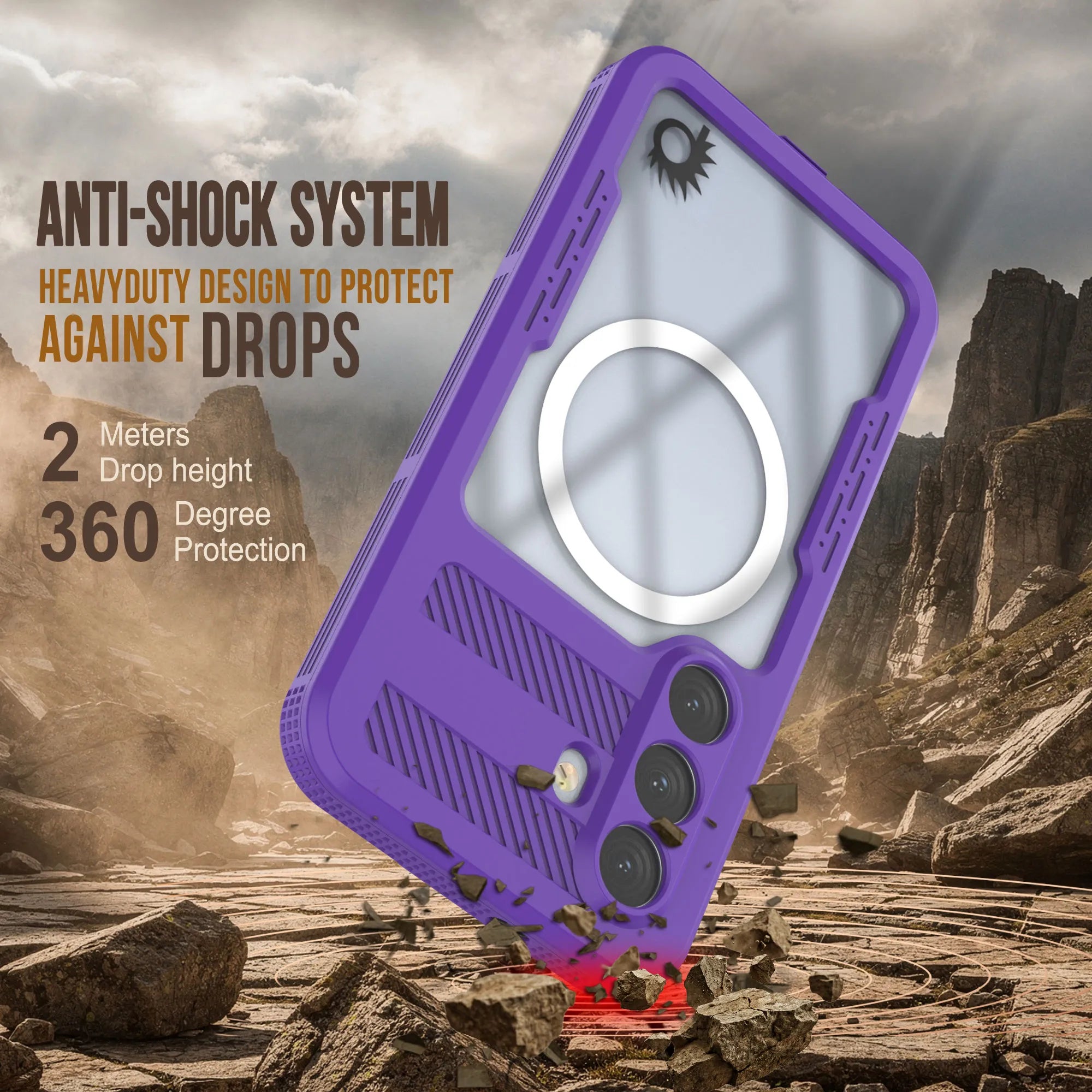 Galaxy S26 Waterproof Case [Alpine 2.0 Series] [Slim Fit] [IP68 Certified] [Shockproof] [Purple]