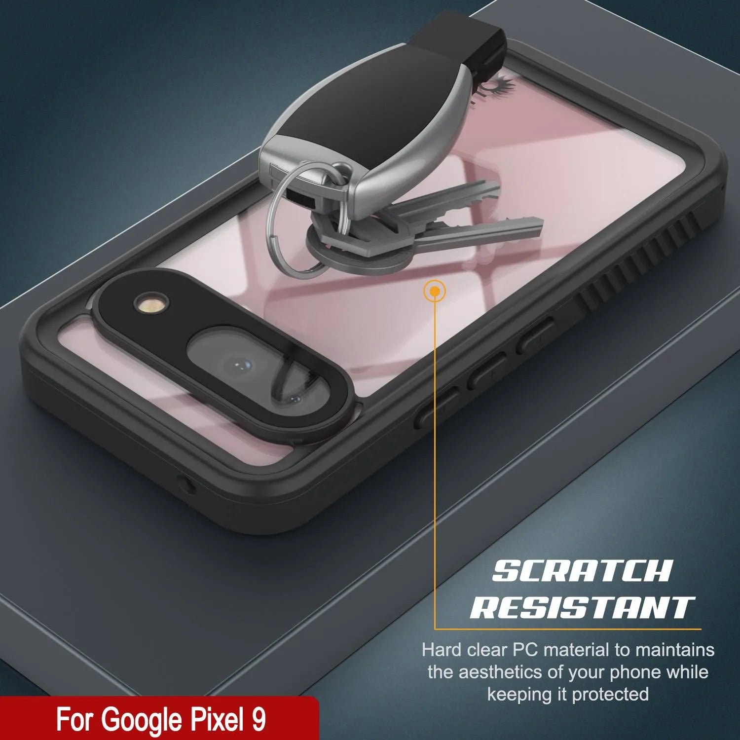 Google Pixel 9  Waterproof Case, Punkcase [Extreme Series] Armor Cover W/ Built In Screen Protector [Navy Blue]