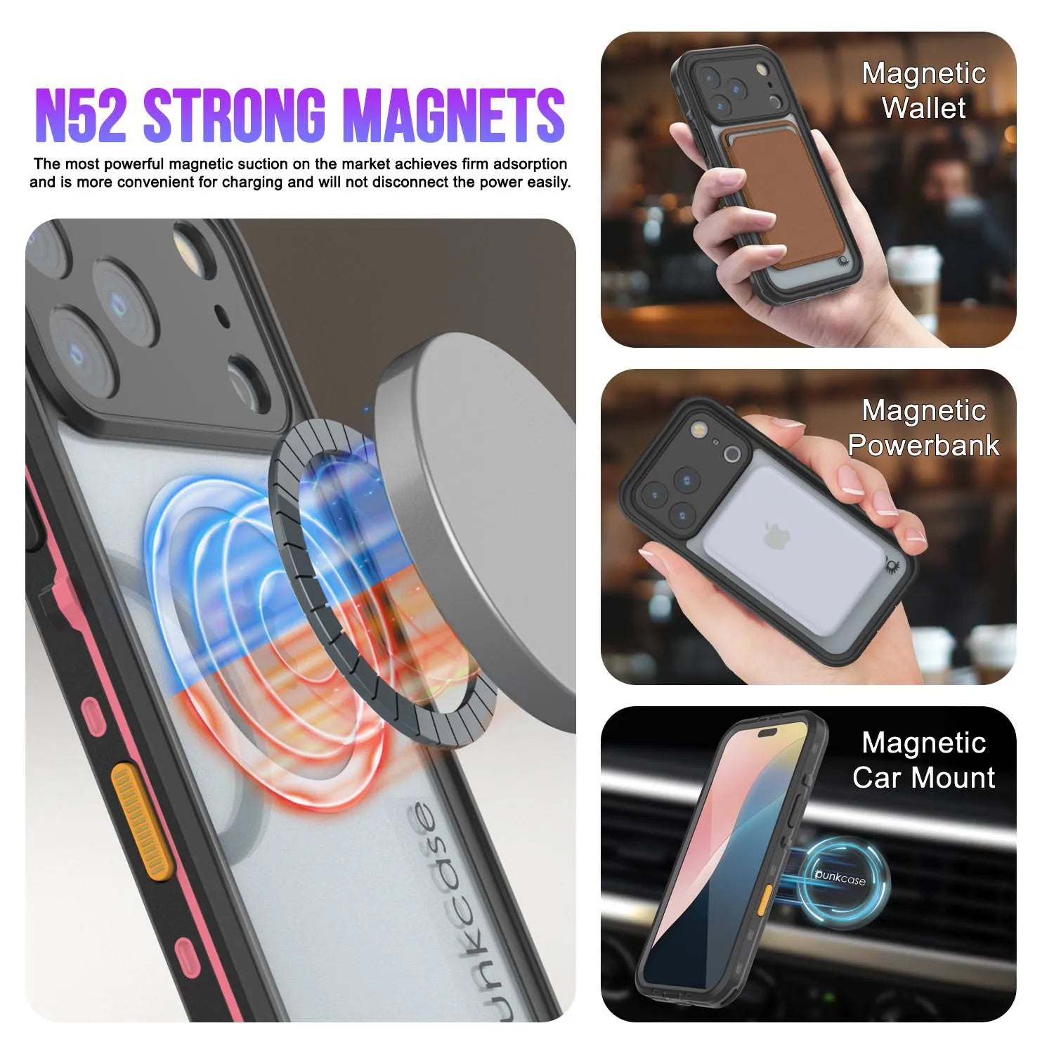 iPhone 17 Pro Waterproof IP68 Case, Punkcase [Lilac] [StudStar Series] [Slim Fit] [Dirtproof]
