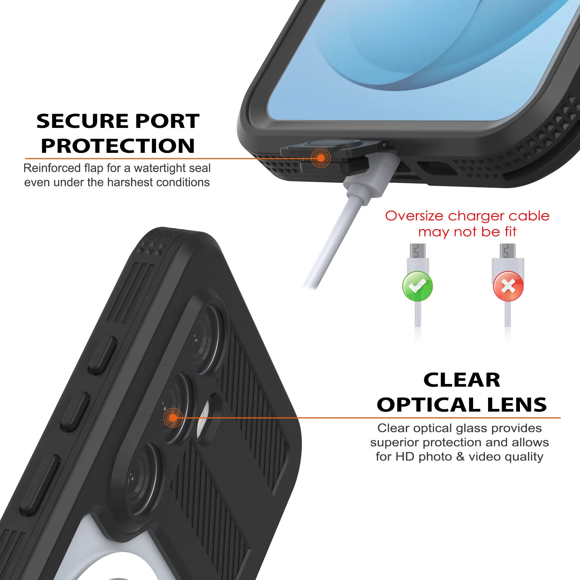 Galaxy S26+ Plus Waterproof Case [Alpine 2.0 Series] [Slim Fit] [IP68 Certified] [Shockproof] [Black]