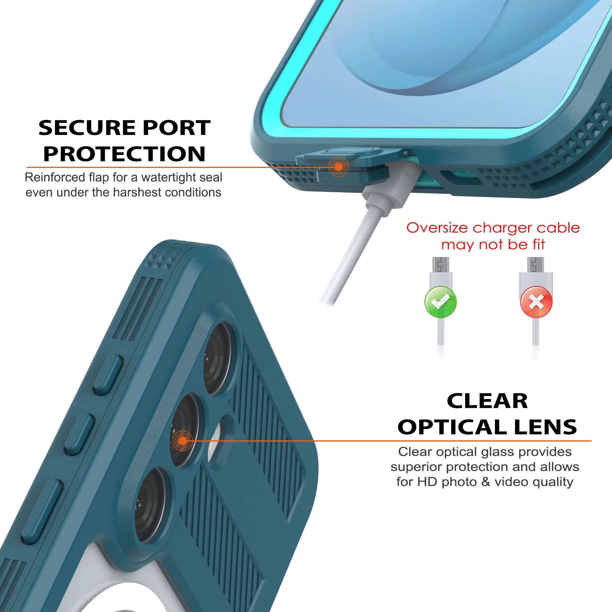 Galaxy S26 Waterproof Case [Alpine 2.0 Series] [Slim Fit] [IP68 Certified] [Shockproof] [Blue]