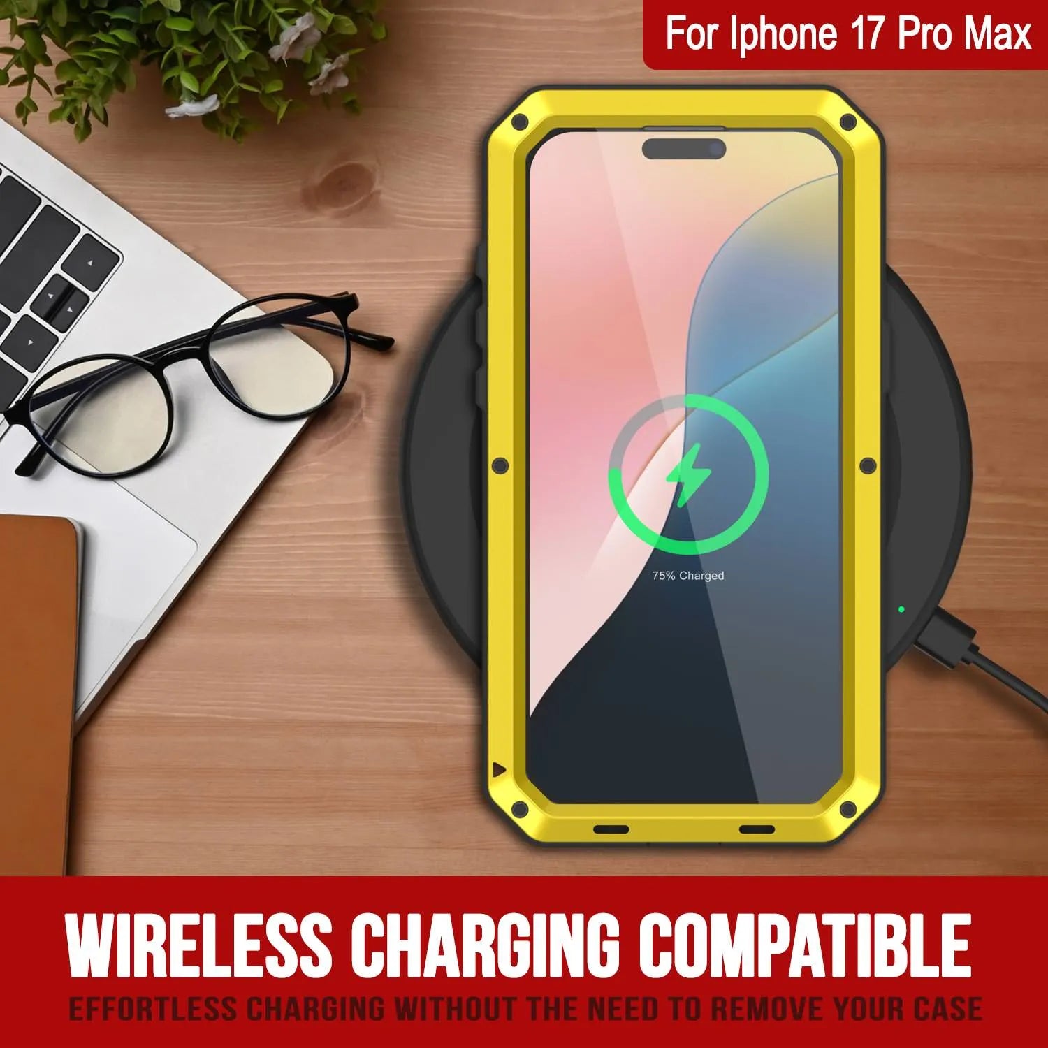 Punkcase Custodia IPhone 13 Pro Max [Armor Stealth 2.0] – Cover Ibrida Con Telaio In Alluminio E Retro Trasparente – Protezione Militare Anti-caduta