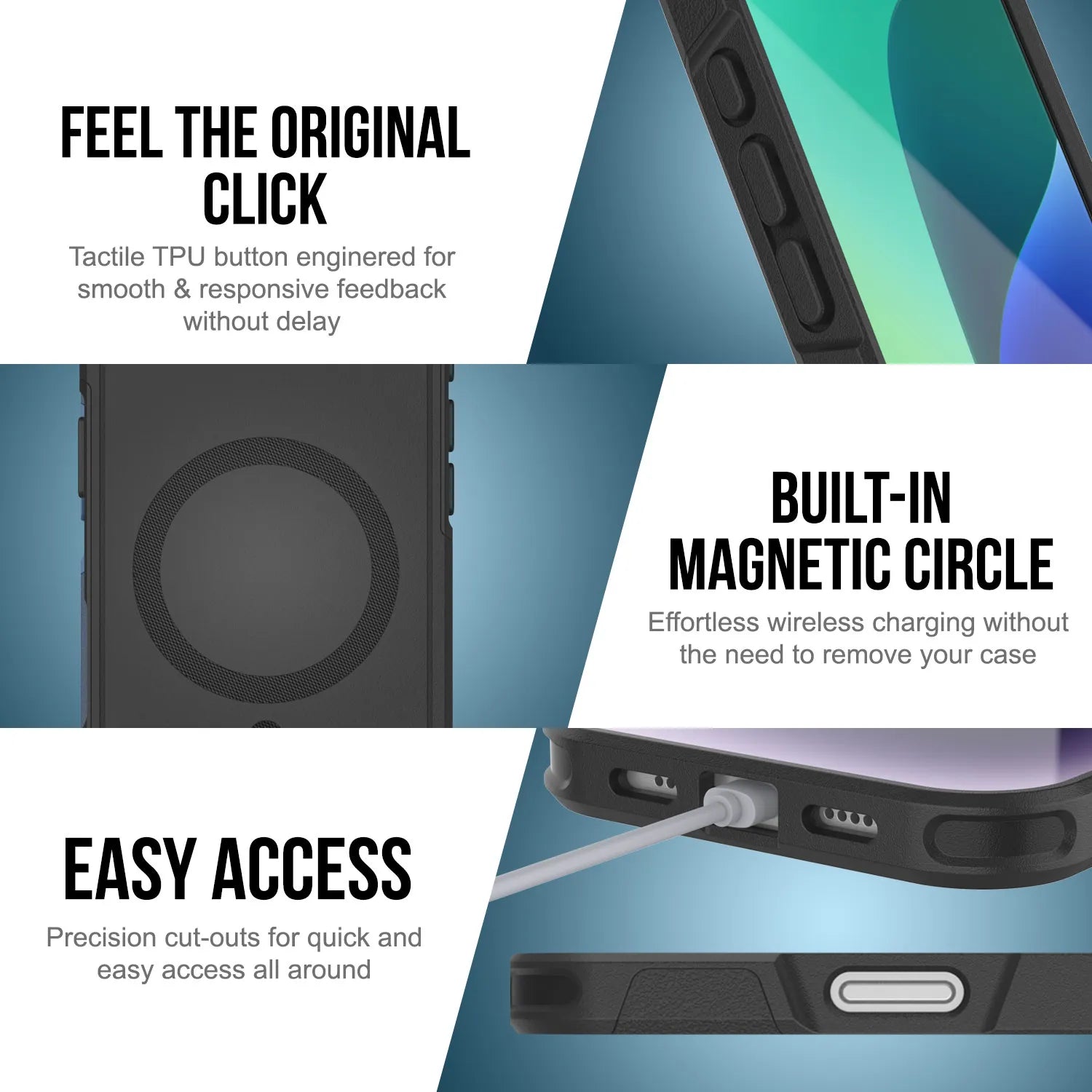 PunkCase iPhone 17 Air Case, [Spartan 2.0 Series] Clear Rugged Heavy Duty Cover W/Built in Screen Protector [lilac]