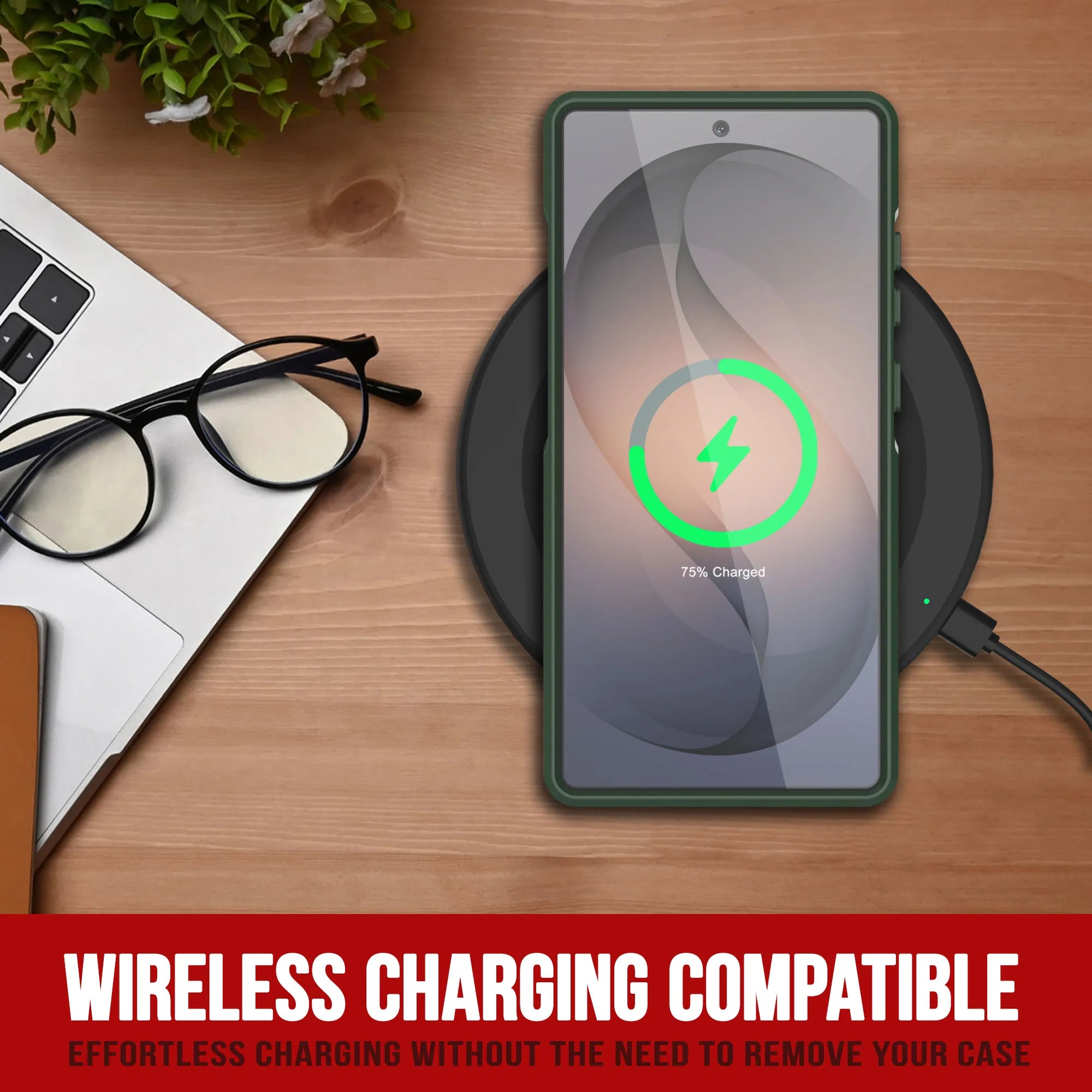 PunkCase Galaxy S26 Ultra Case, [Spartan 2.0 Series] Clear Rugged Heavy Duty Cover [Dark Green]