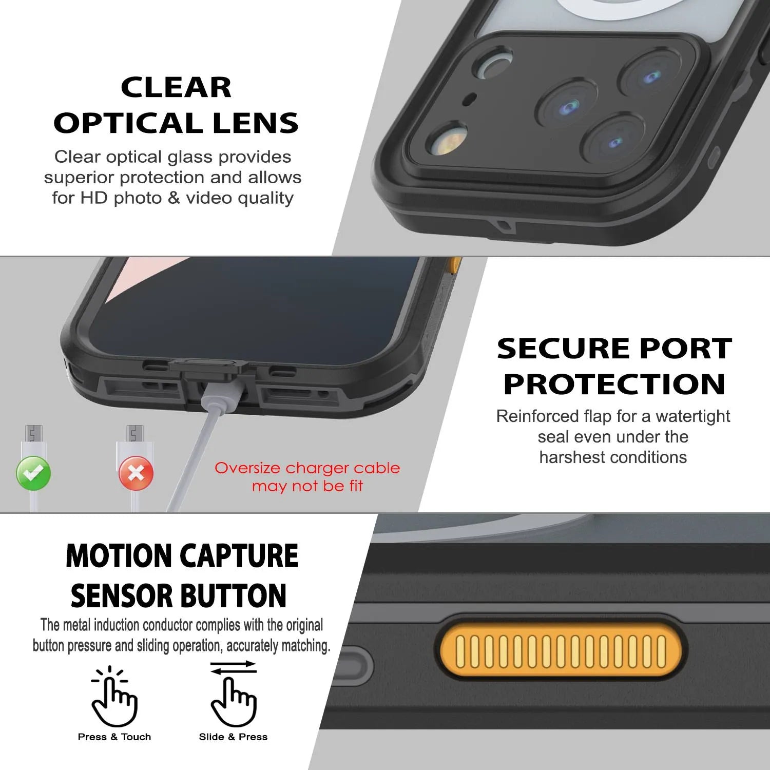 iPhone 17 Pro Max Waterproof IP68 Case, Punkcase [Light green] [StudStar Series] [Slim Fit] [Dirtproof]