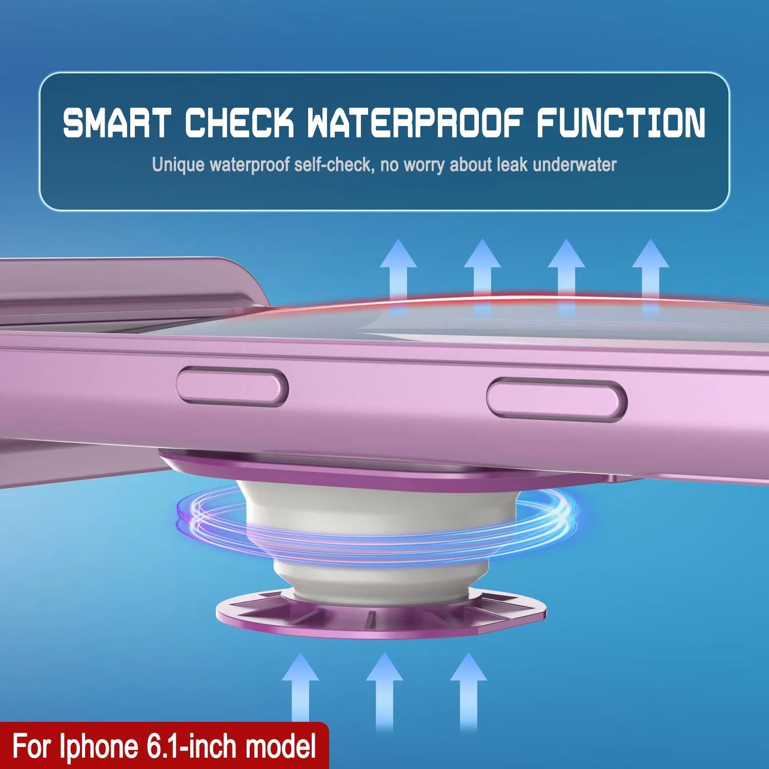 Punkcase Universal 2.0 Waterproof Phone Case for 6.1–6.3" [Pink]