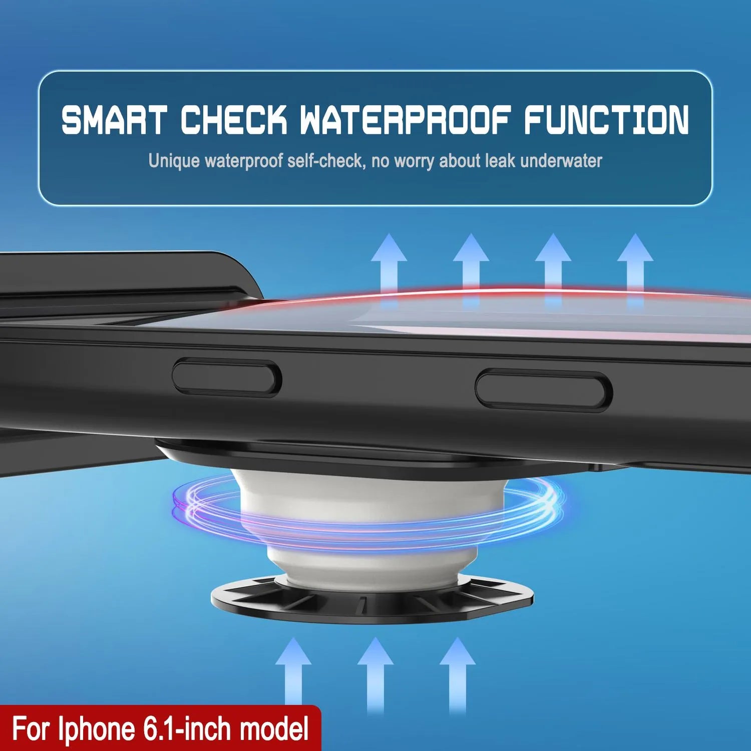 Punkcase Universal 2.0 Waterproof Phone Case for 6.1–6.3" [Black]