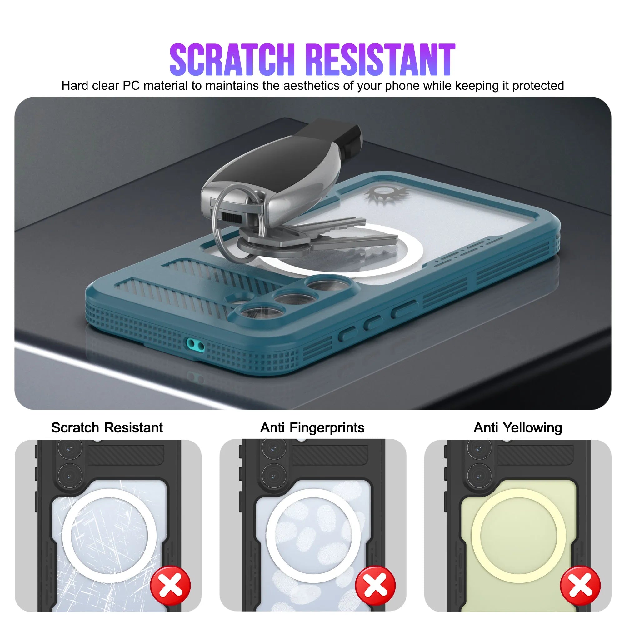 Galaxy S26 Waterproof Case [Alpine 2.0 Series] [Slim Fit] [IP68 Certified] [Shockproof] [Blue]