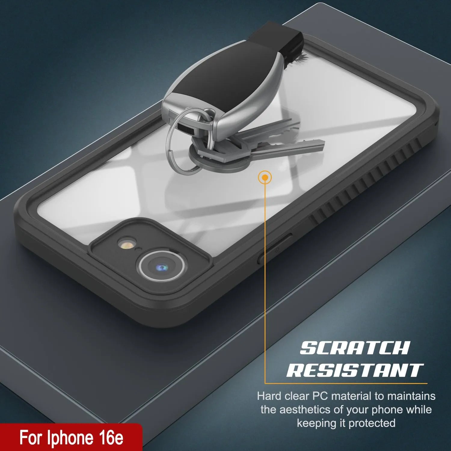 iPhone 16e Waterproof Case, Punkcase [Extreme Series] Armor Cover W/ Built In Screen Protector [Teal]