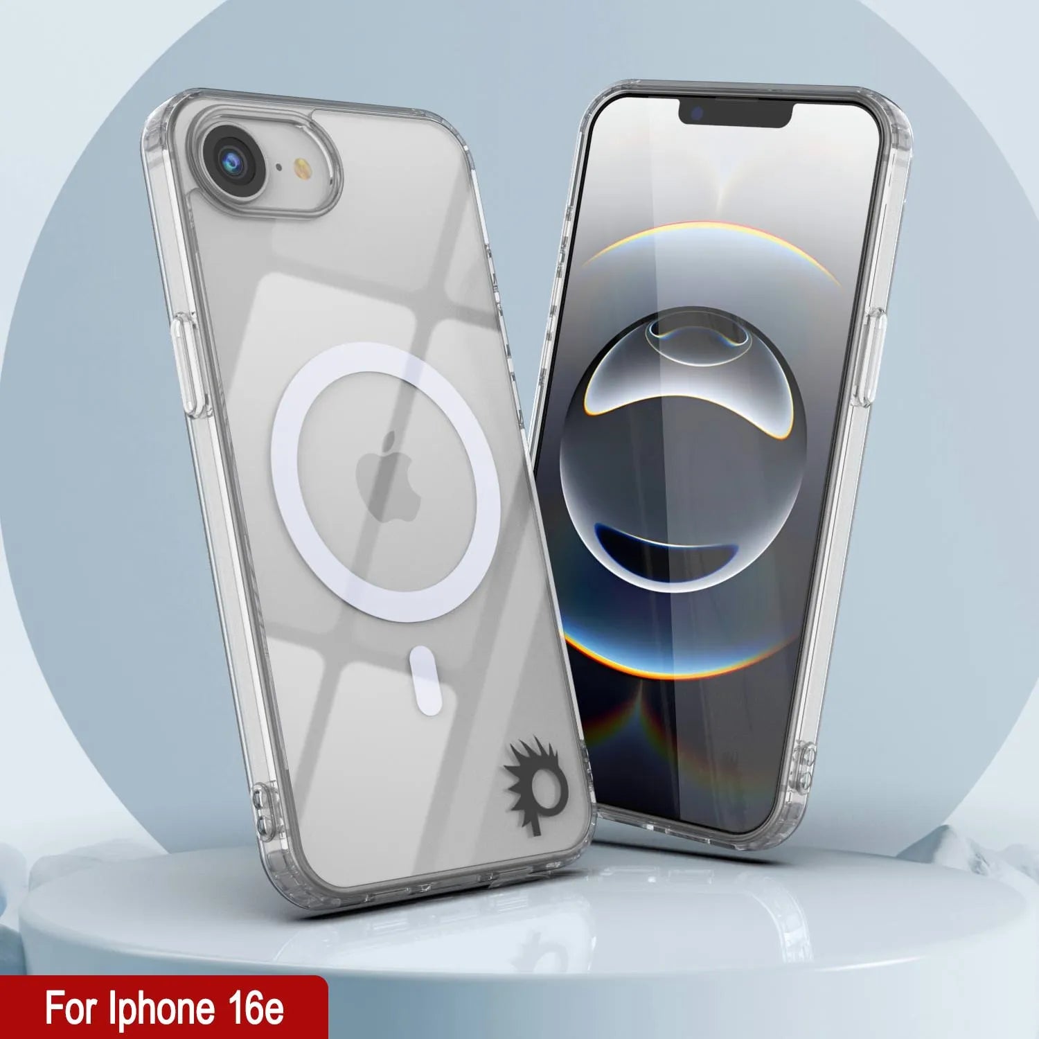 Punkcase iPhone 16e Magnetic Wireless Charging Case [ClearMag Series][Clear]