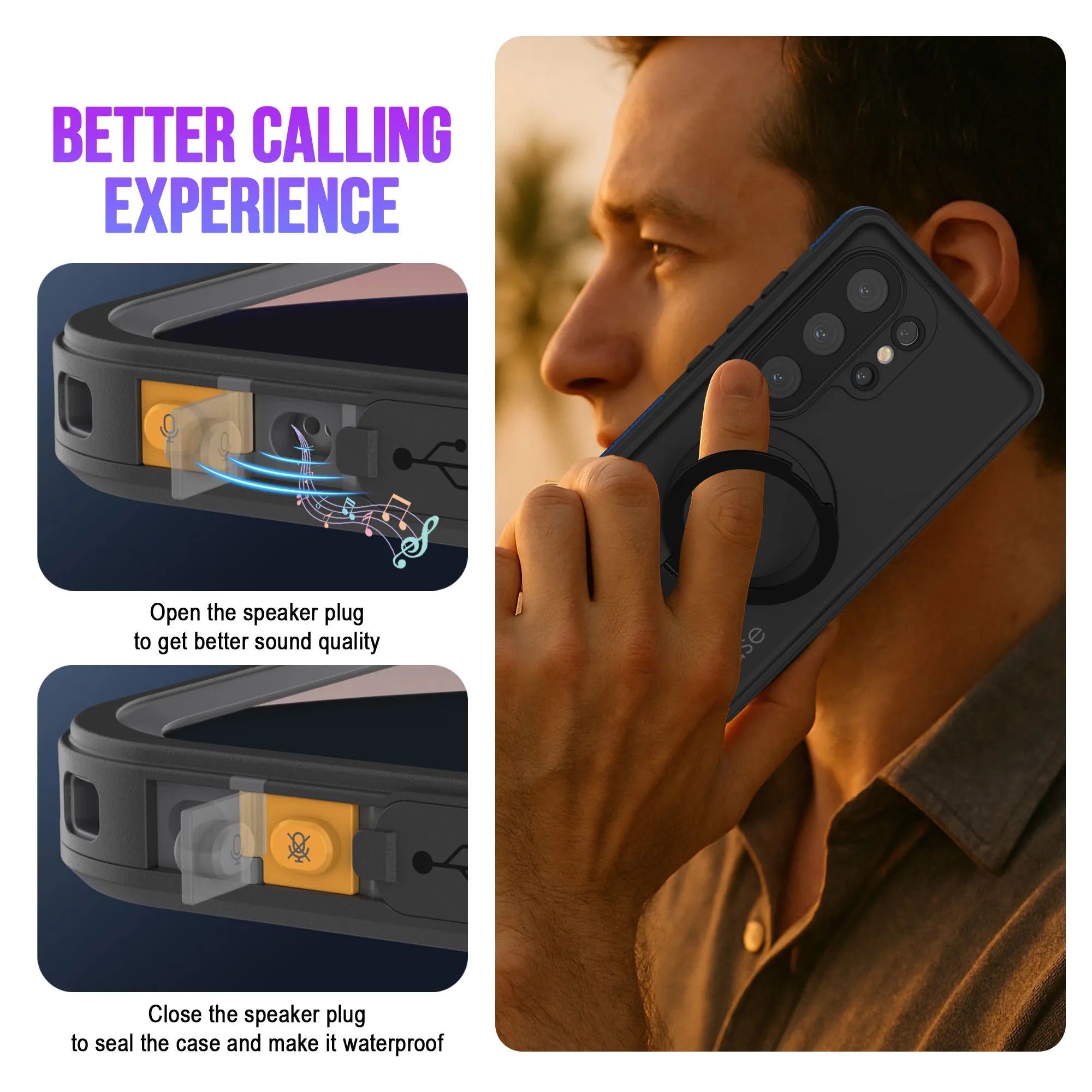 Galaxy S26 Ultra Waterproof Case [Kickstud 2.0 Series] Protective IP68 Cover W/Screen Protector & Kickstand [Grey]