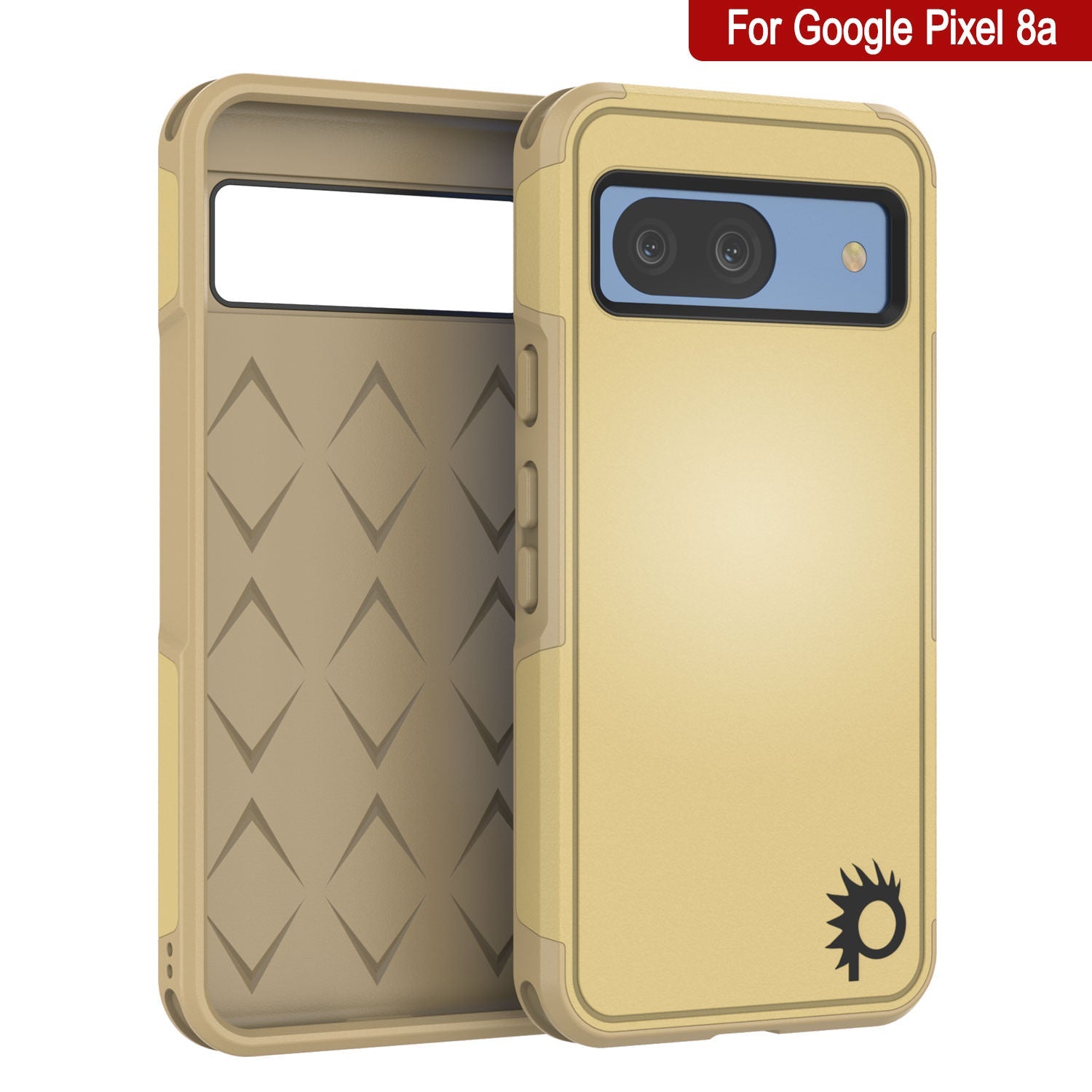 PunkCase Google Pixel 9 Case, [Spartan 2.0 Series] Clear Rugged Heavy Duty Cover W/Built in Screen Protector [Yellow]