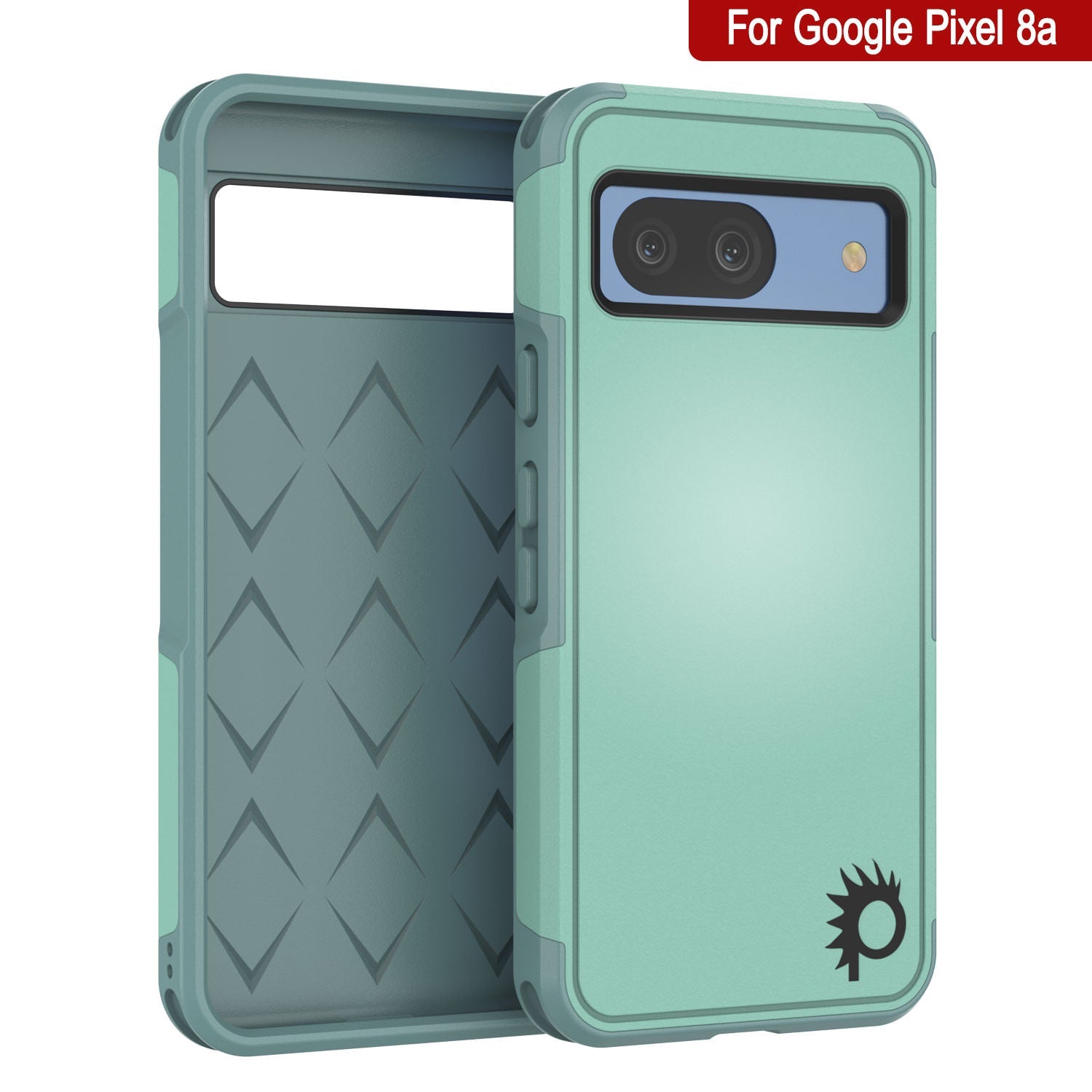 PunkCase Google Pixel 9 Pro XL Case, [Spartan 2.0 Series] Clear Rugged Heavy Duty Cover W/Built in Screen Protector [Teal]