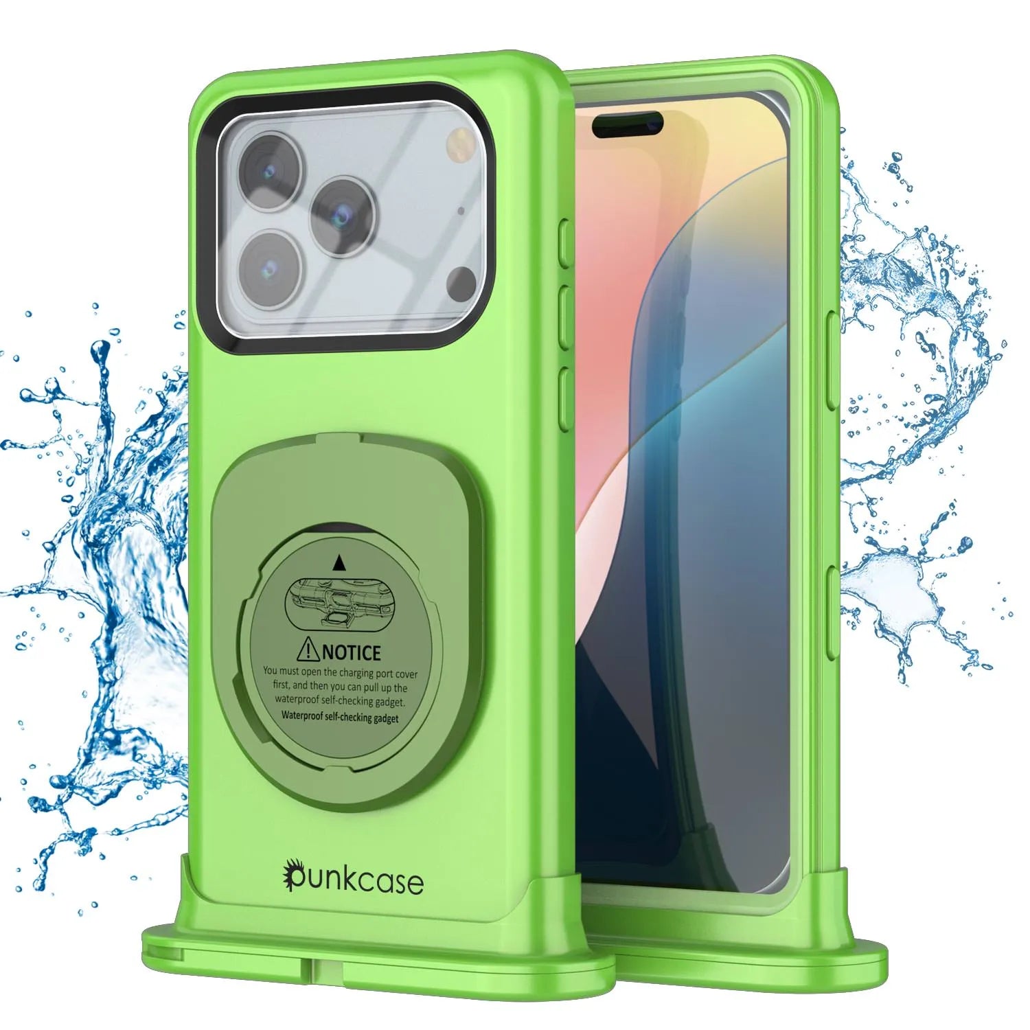 Punkcase Universal 2.0 Waterproof Phone Case for 6.7–6.9" [Green]