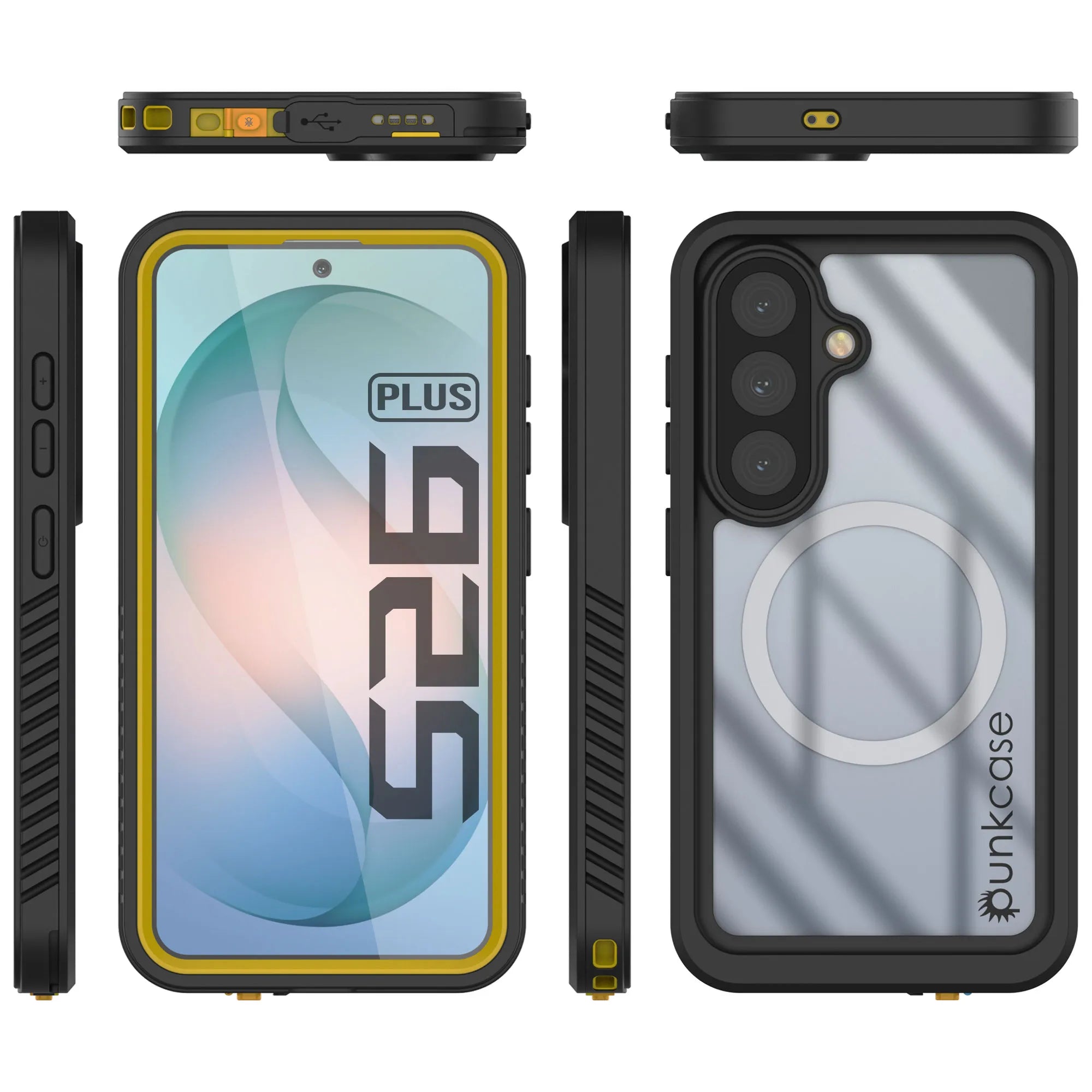 Galaxy S26 Plus Waterproof Case, Punkcase [Extreme Mag Series] Armor Cover W/ Built In Screen Protector [Yellow]