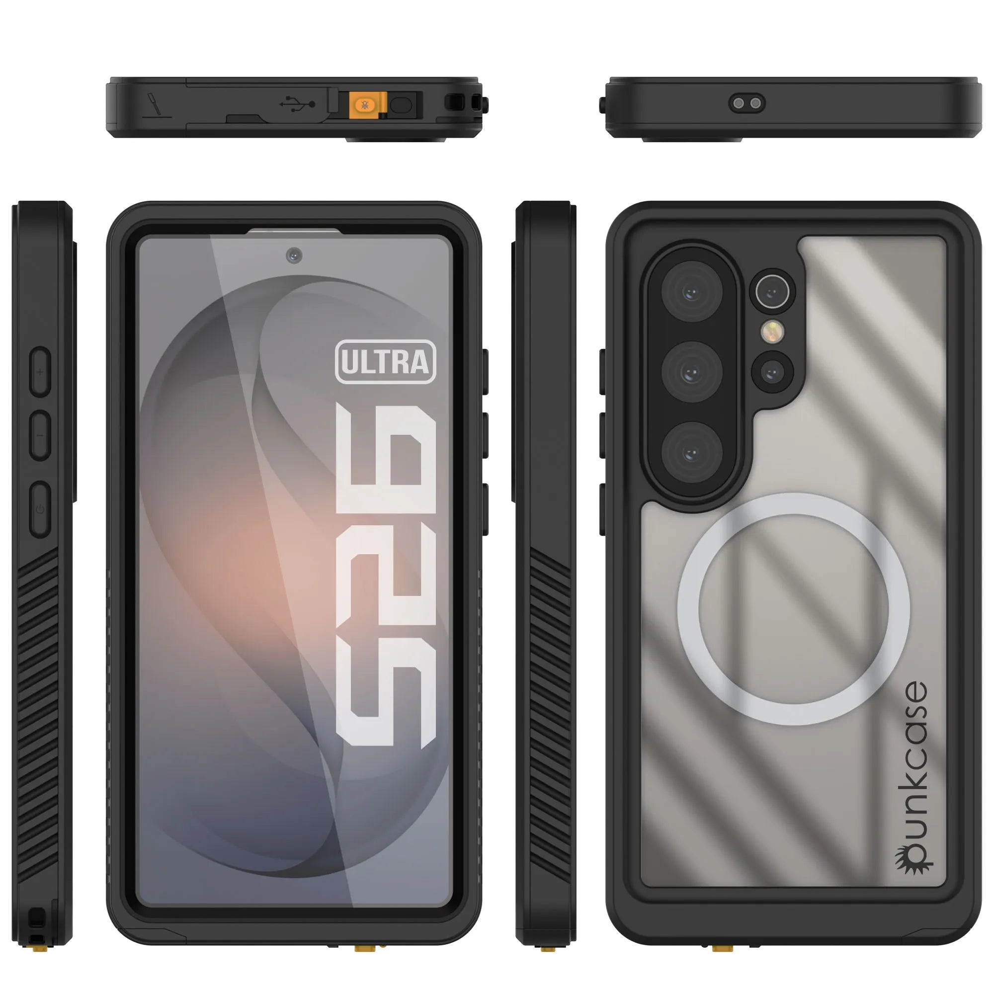 Galaxy S26 Ultra Waterproof Case, Punkcase [Extreme Mag Series] Armor Cover W/ Built In Screen Protector [Black]