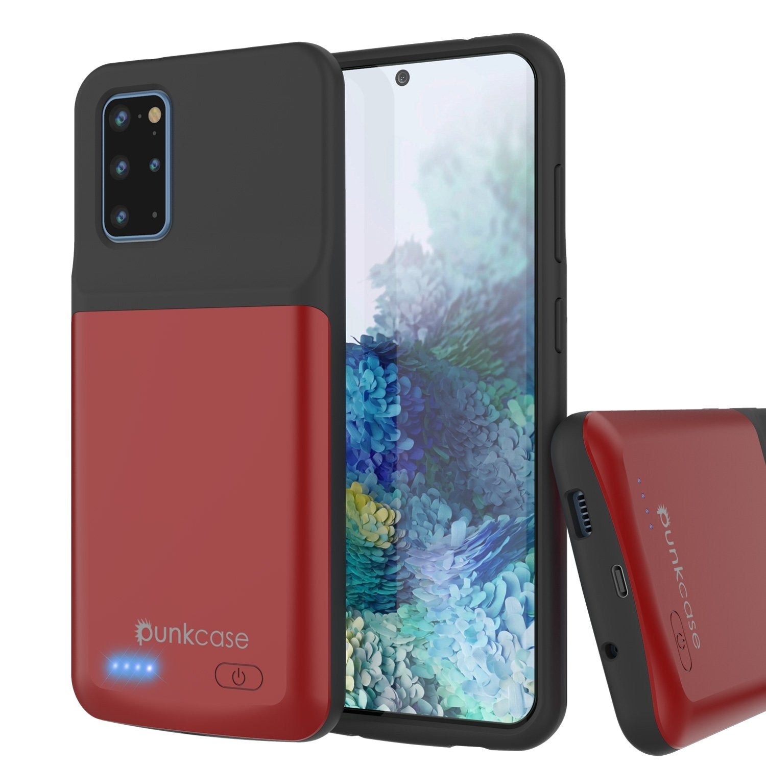 PunkJuice S20+ Plus Battery Case Red - Fast Charging Power Juice Bank with 6000mAh