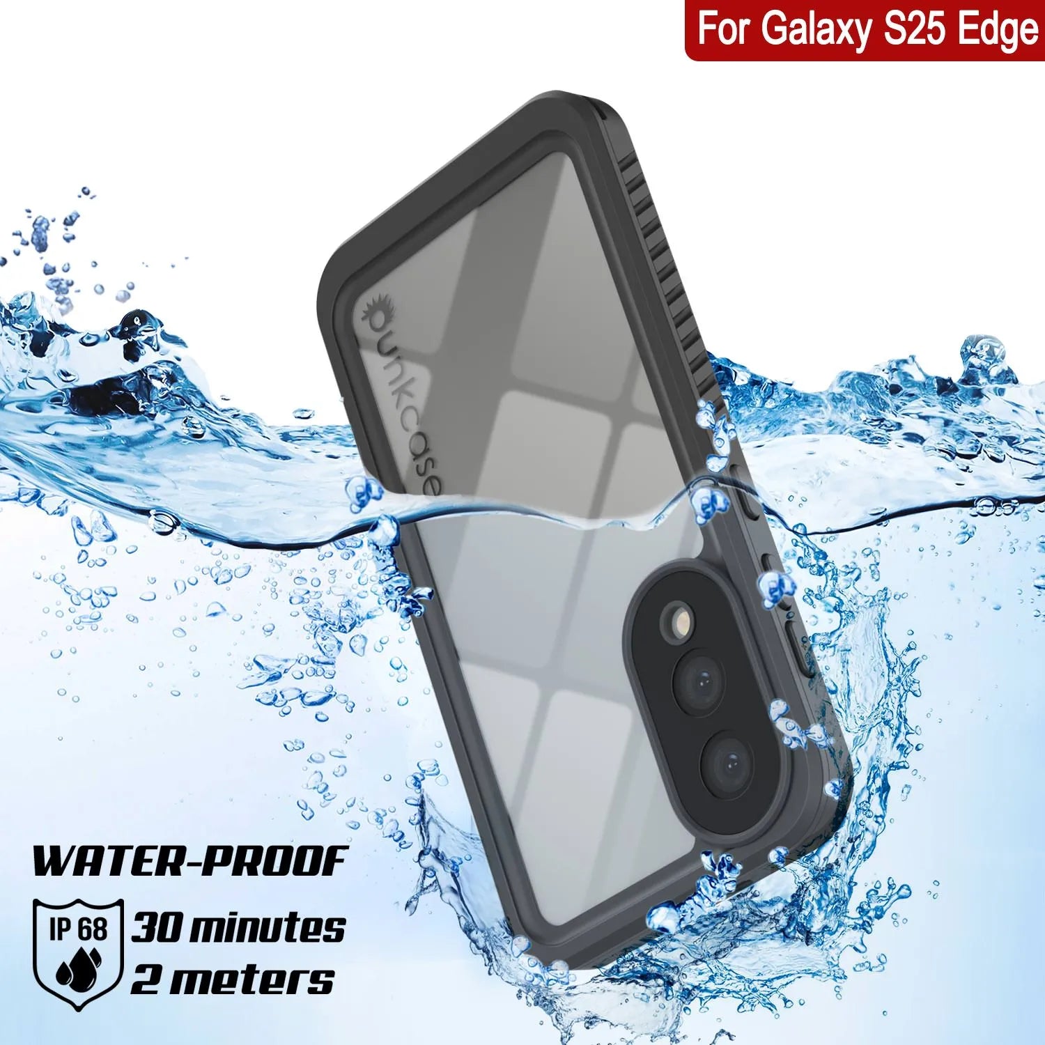 Galaxy S25 Edge Water/ Shockproof [Extreme Series] With Screen Protector Case [Light Blue]
