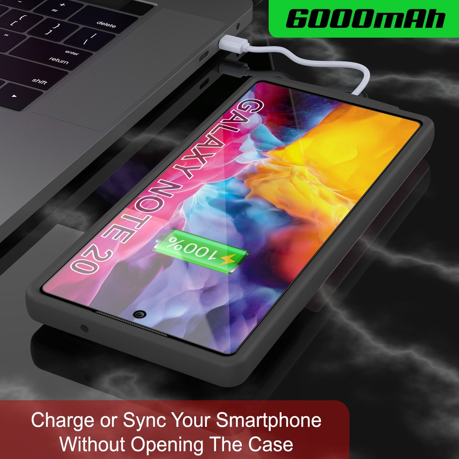 Galaxy Note 20 6000mAH Battery Charger Slim Case [Blue]