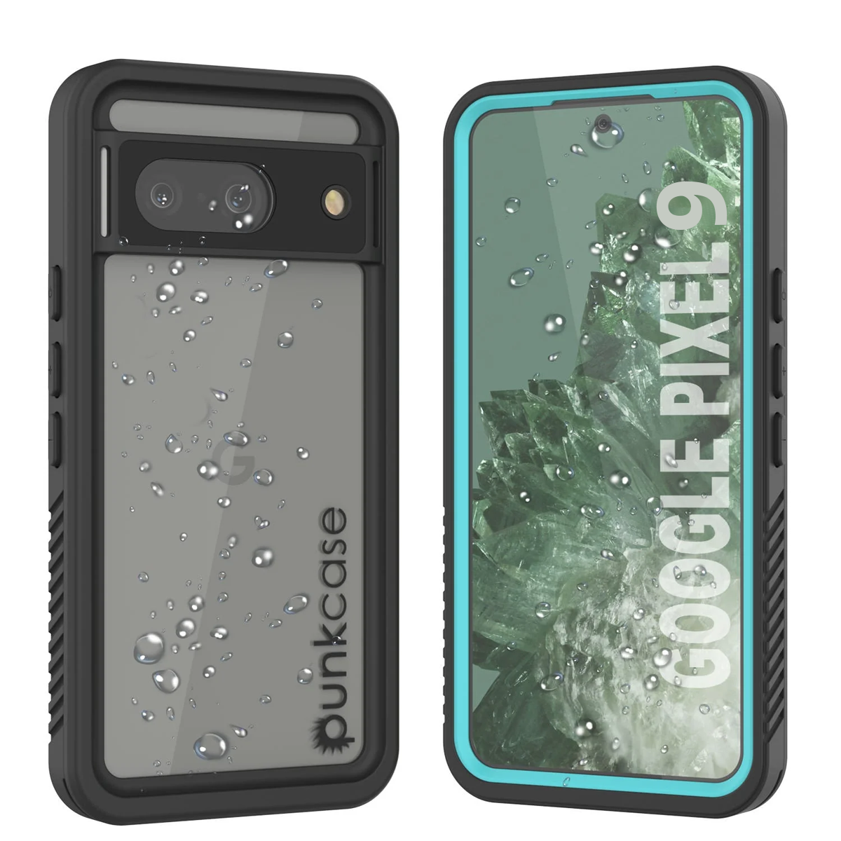 Google Pixel 9  Waterproof Case, Punkcase [Extreme Series] Armor Cover W/ Built In Screen Protector [Teal]