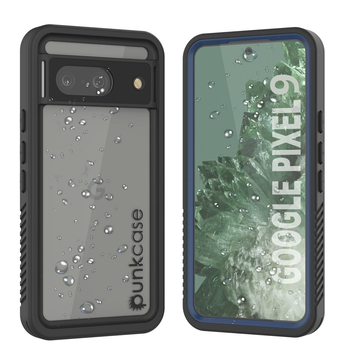 Google Pixel 9  Waterproof Case, Punkcase [Extreme Series] Armor Cover W/ Built In Screen Protector [Navy Blue]