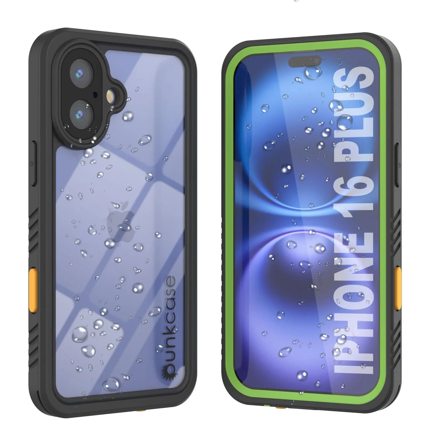 iPhone 16 Plus Waterproof Case, Punkcase [Extreme Series] Armor Cover W/ Built In Screen Protector [Light Green]