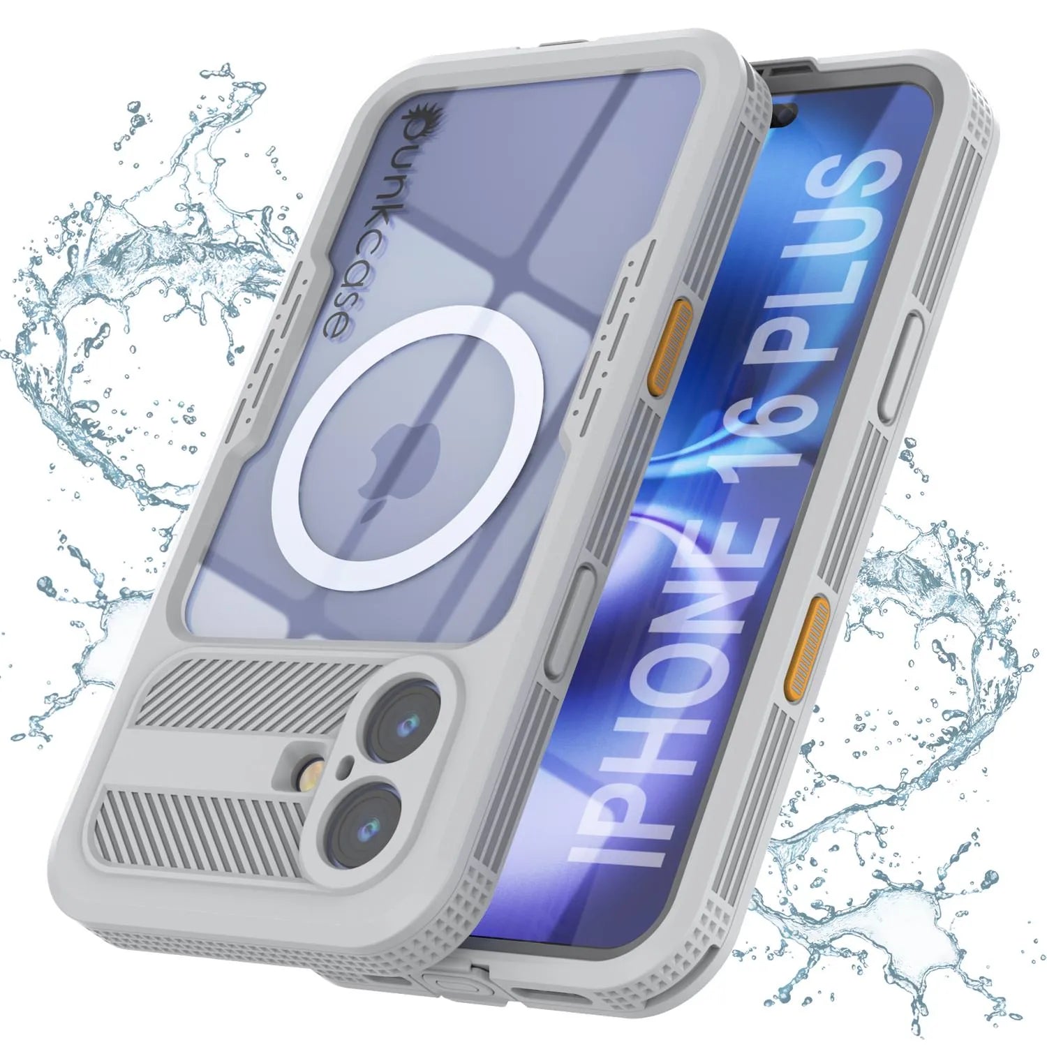 iPhone 16 Plus Waterproof Case [Alpine 2.0 Series] [Slim Fit] [IP68 Certified] [Shockproof] [White]