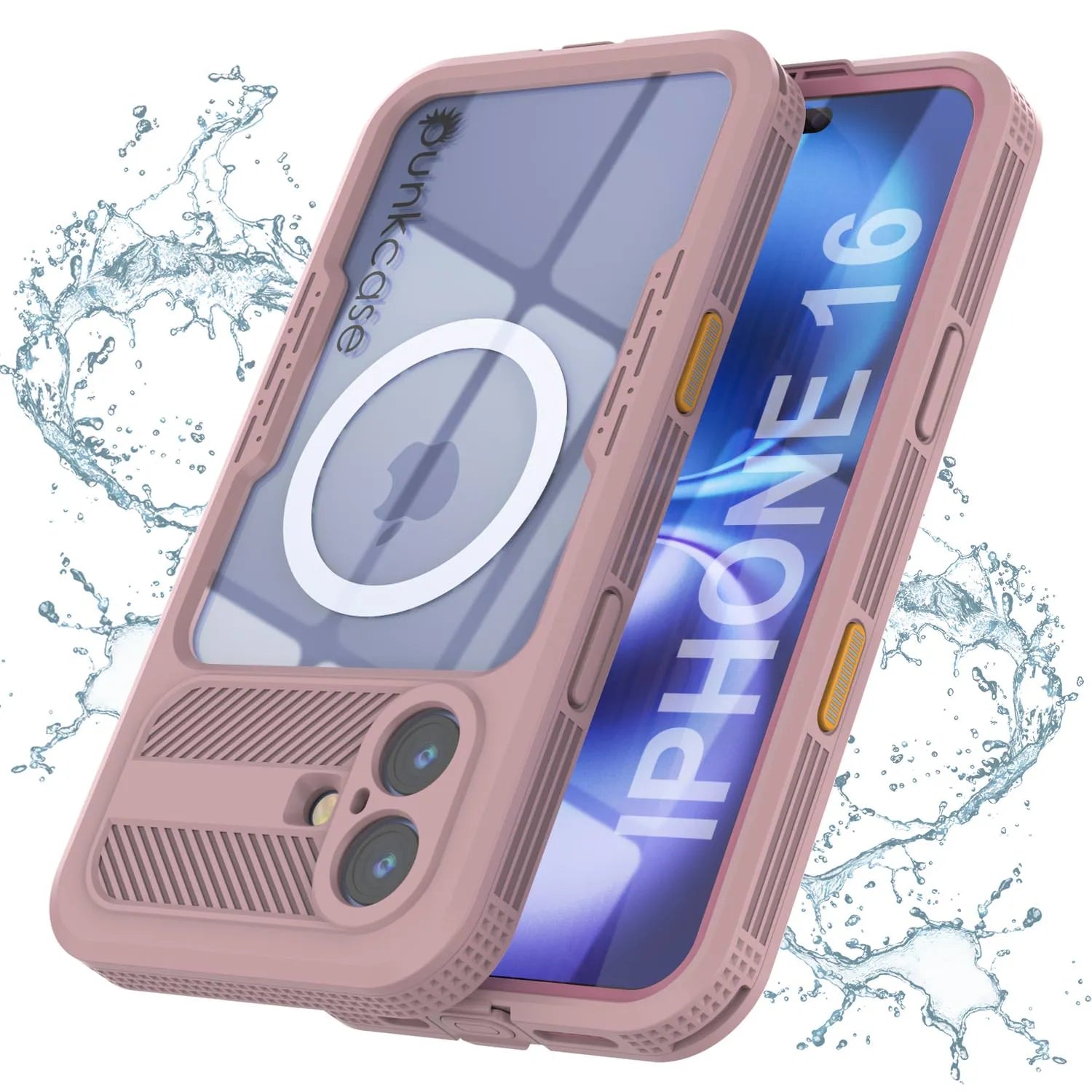 iPhone 16 Waterproof Case [Alpine 2.0 Series] [Slim Fit] [IP68 Certified] [Shockproof] [Pink]