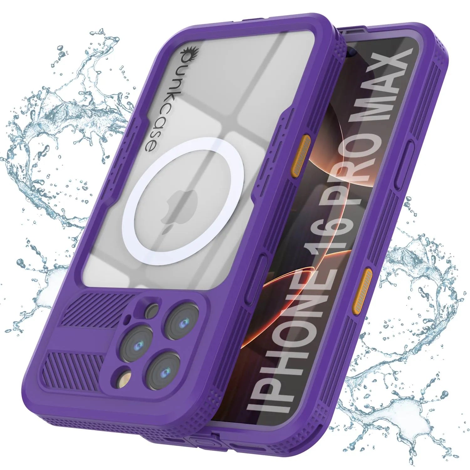 iPhone 16 Pro Max Waterproof Case [Alpine 2.0 Series] [Slim Fit] [IP68 Certified] [Shockproof] [Purple]