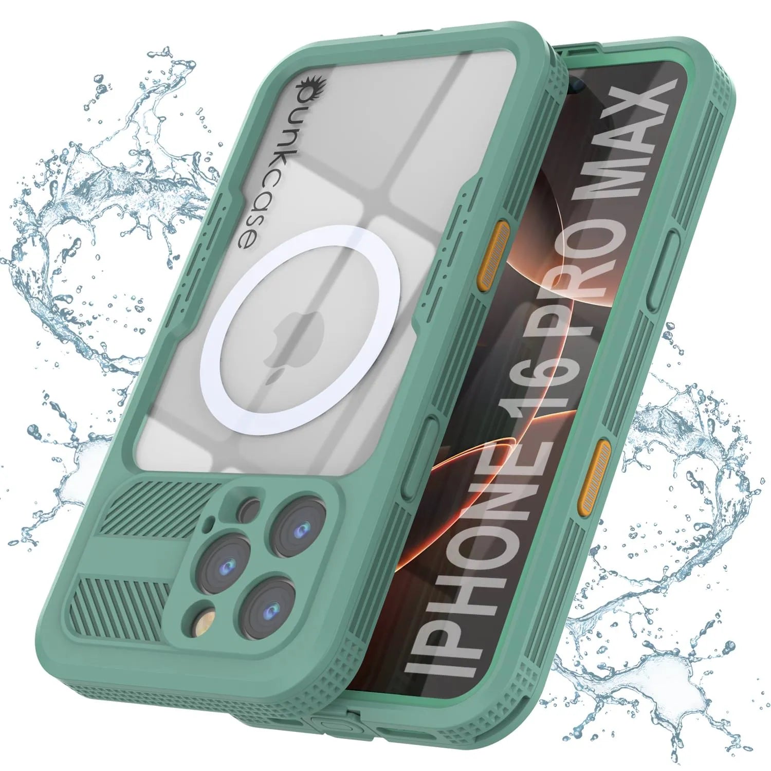 iPhone 16 Pro Max Waterproof Case [Alpine 2.0 Series] [Slim Fit] [IP68 Certified] [Shockproof] [Teal]