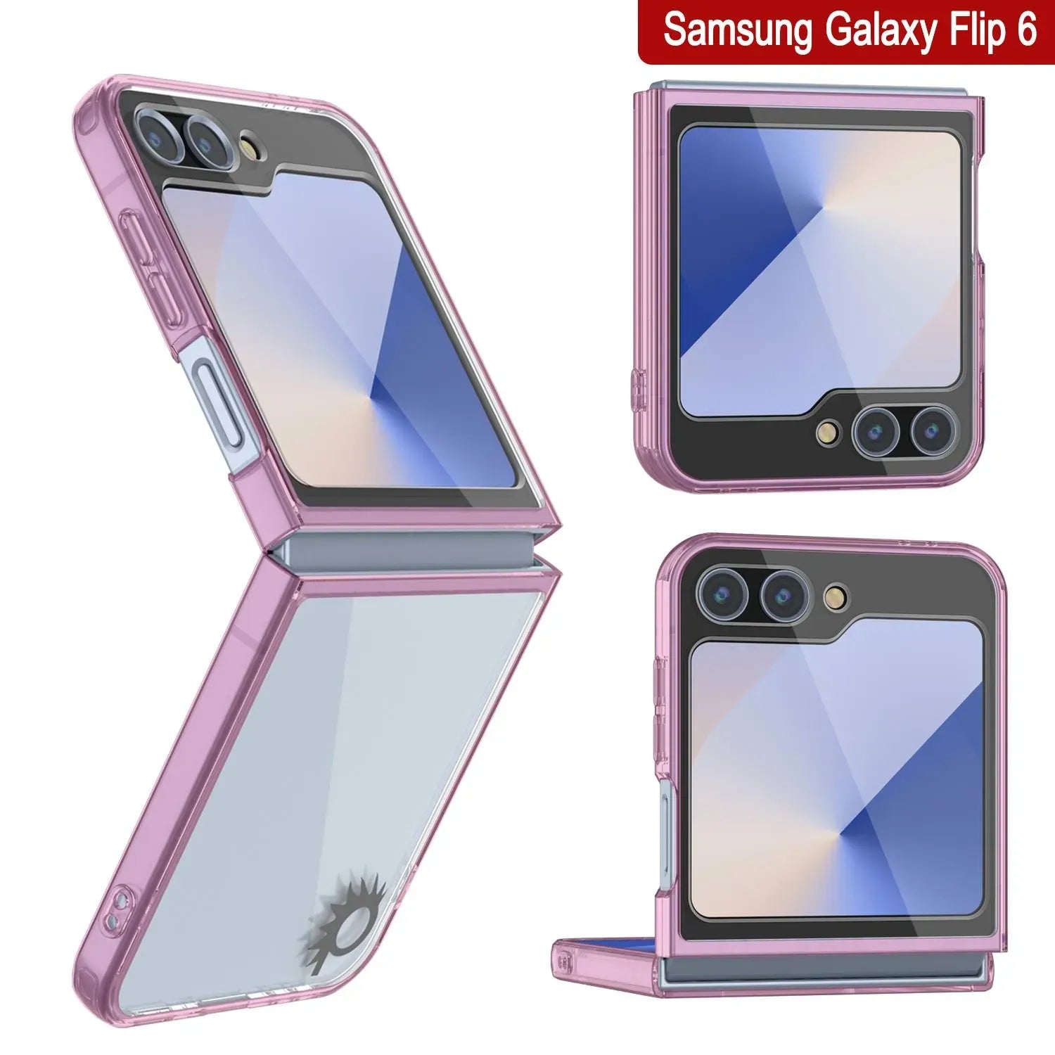 Galaxy Z Flip6 Case [Clear Acrylic Series] [Non-Slip] For Galaxy Z Flip6 [Pink]