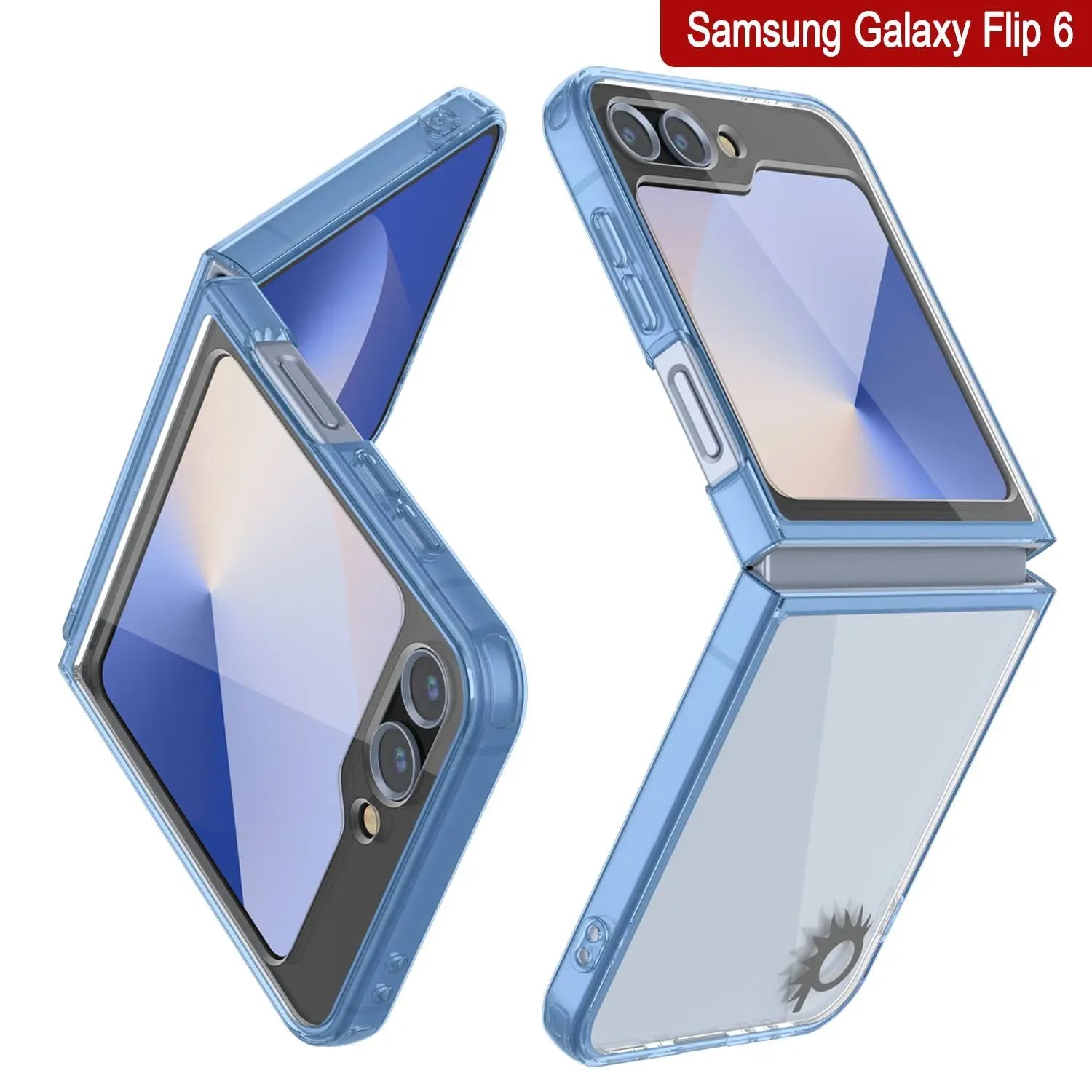 Galaxy Z Flip6 Case [Clear Acrylic Series] [Non-Slip] For Galaxy Z Flip6 [Blue]