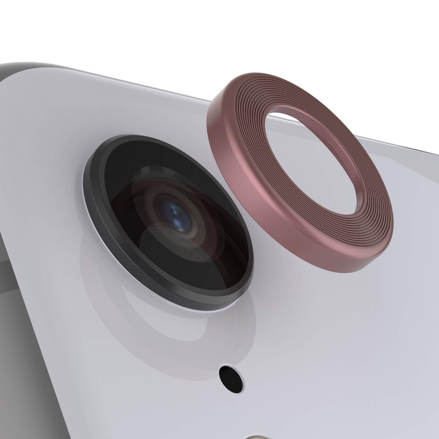 Punkcase iPhone XR Camera Protector Ring [Rose-Gold]