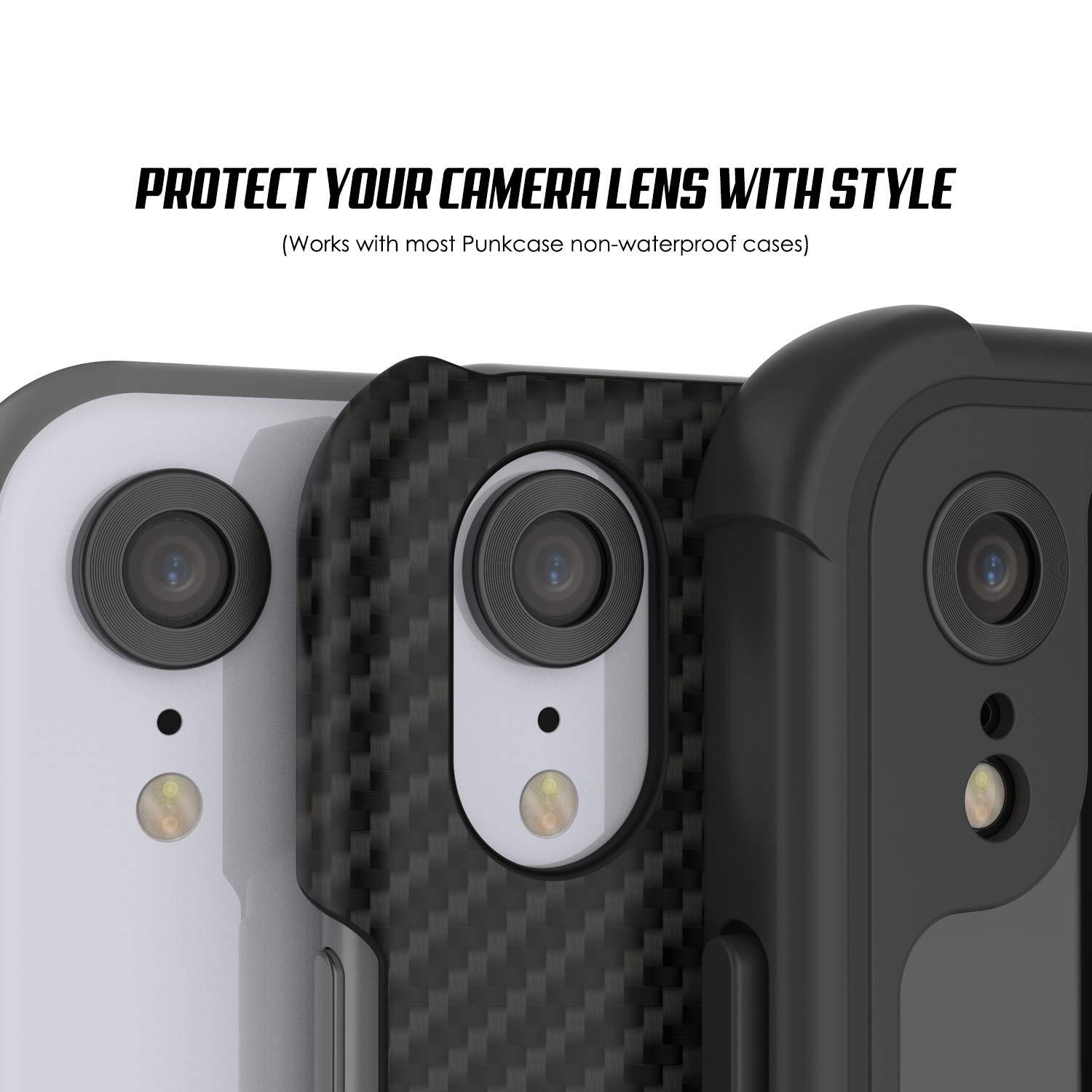 Punkcase iPhone XR Camera Protector Ring [Black]