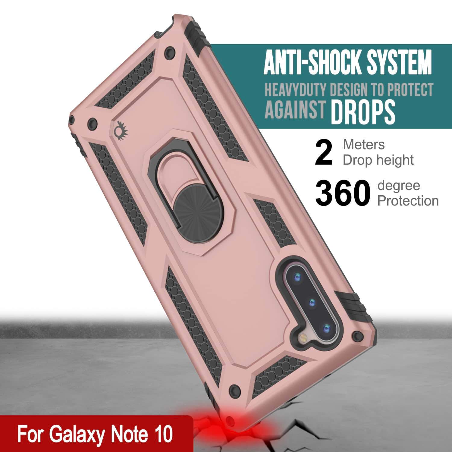 Galaxy Note 10 Punkcase Armor Military Case Rose-Gold