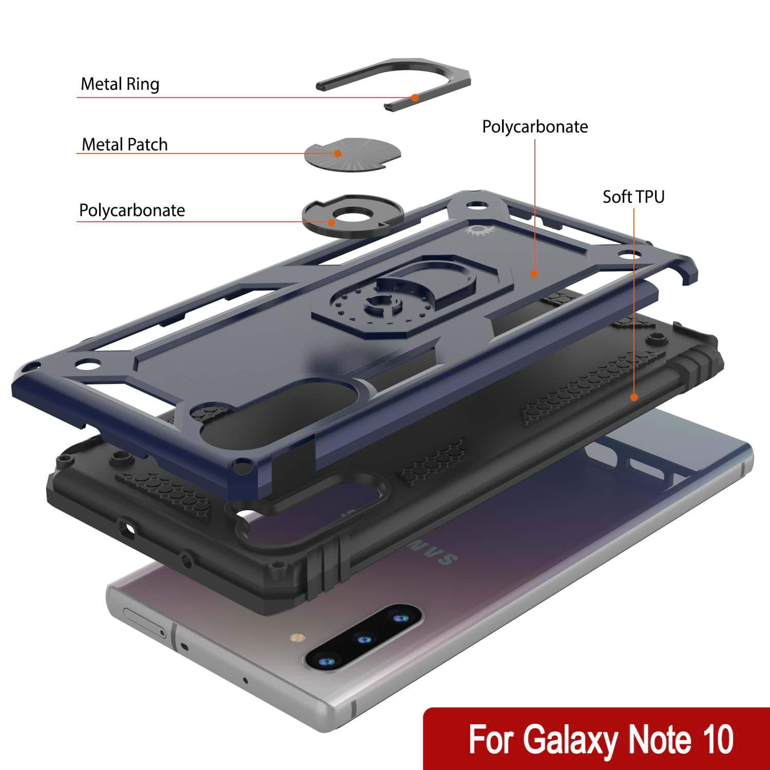 Galaxy Note 10 Punkcase Armor Military Case Navy-Blue