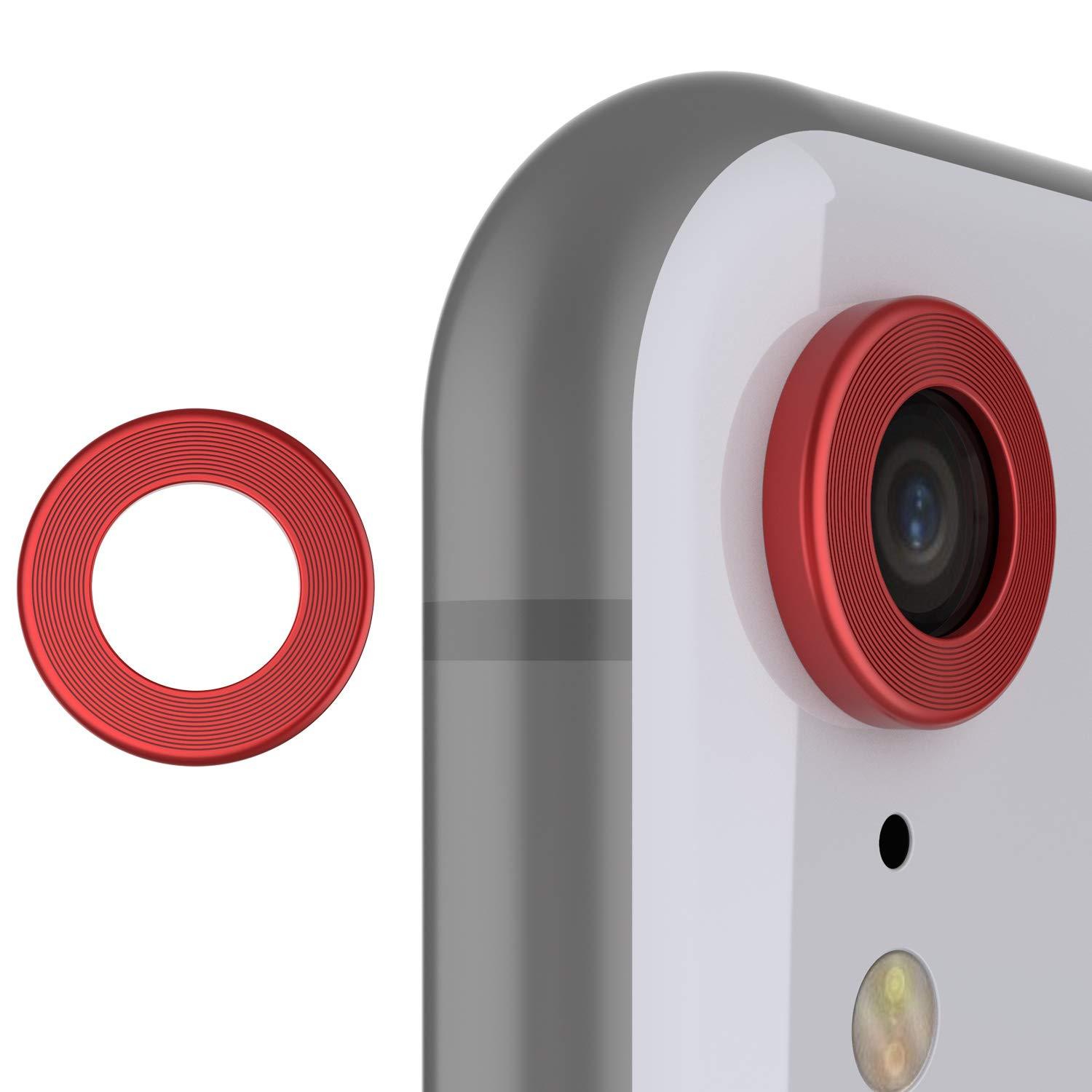 Punkcase iPhone XR Camera Protector Ring [Red]