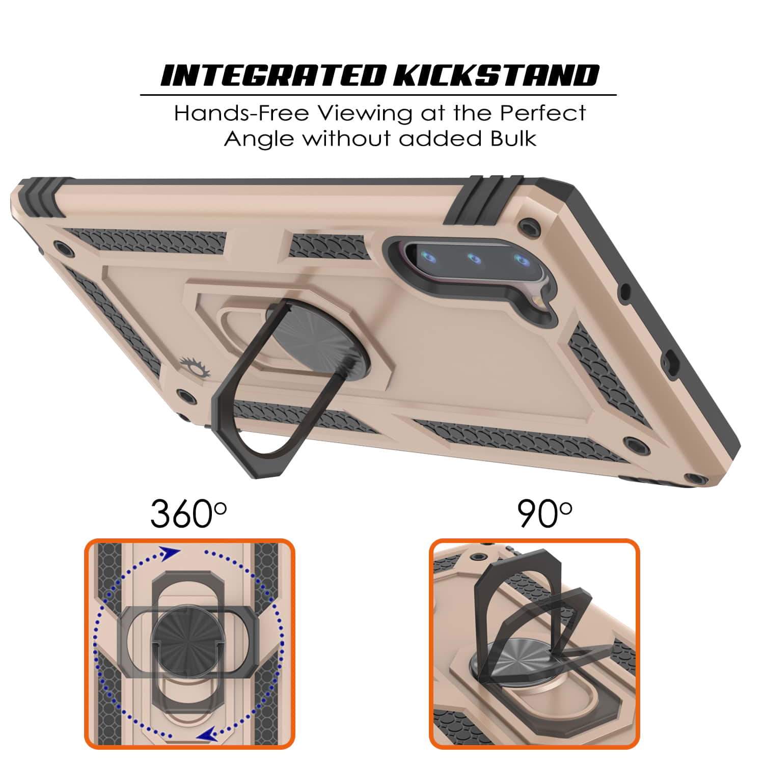 Galaxy Note 10 Punkcase Armor Military Case Gold