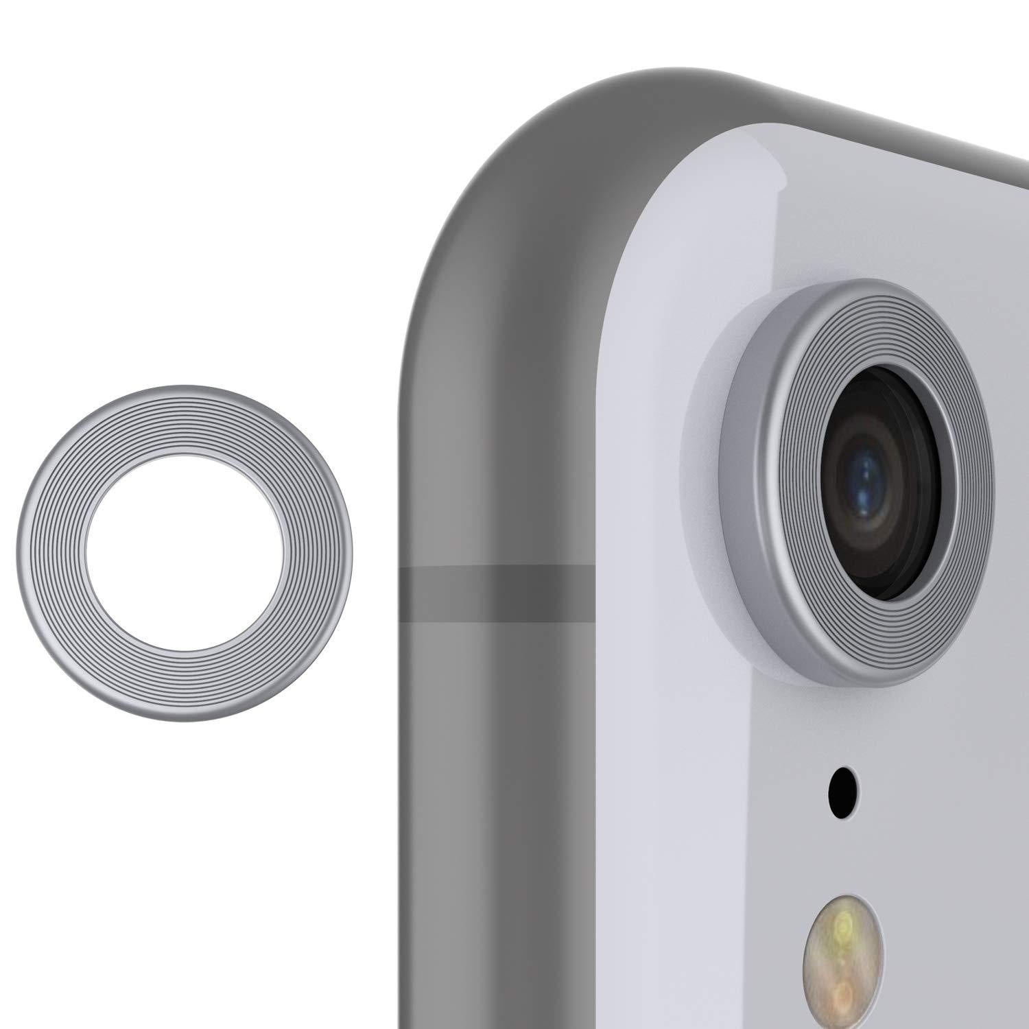 Punkcase iPhone XR Camera Protector Ring [Silver]