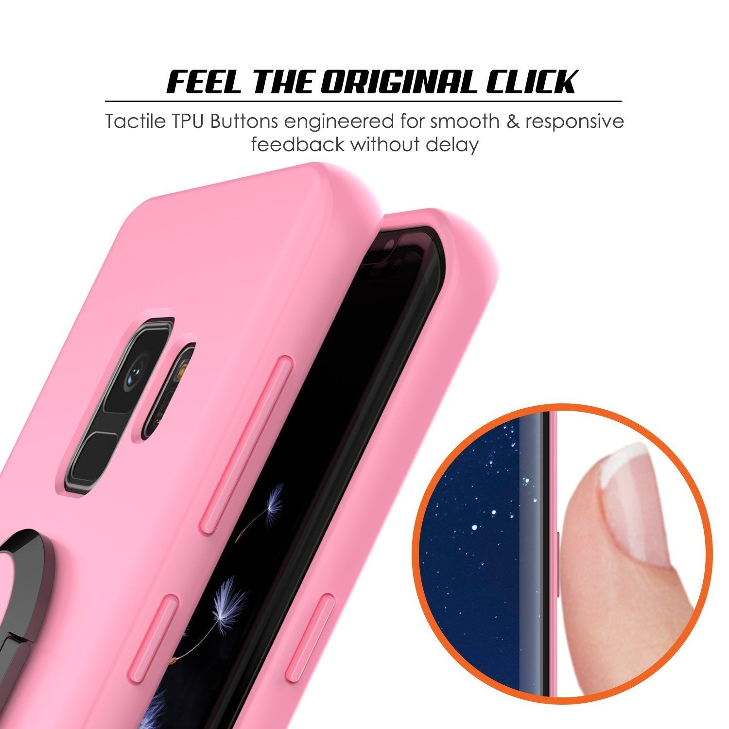 Galaxy S9 Magnetix Protective Screen Protector TPU Cover [Pink]