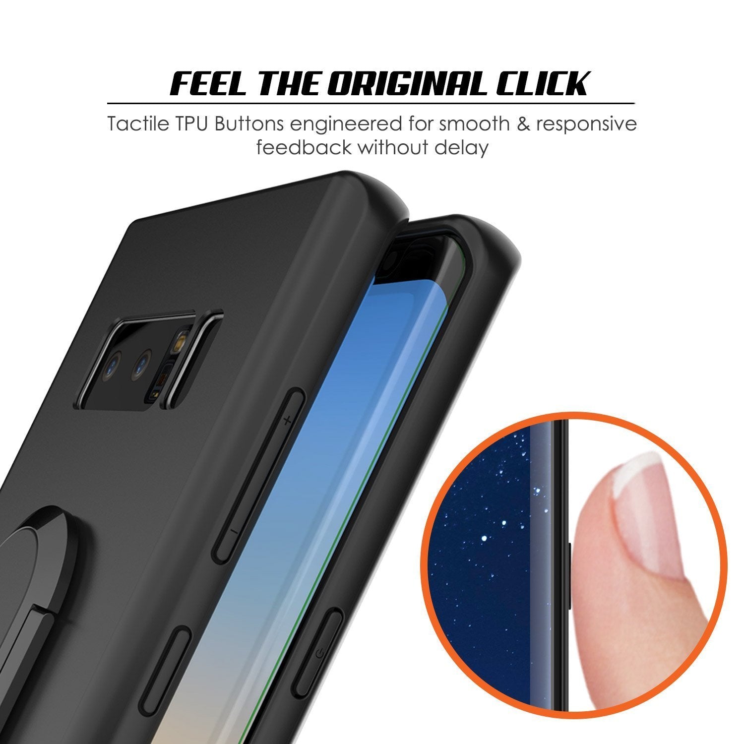 Galaxy Note 8 Ultra Slim Protective Punkcase Magnetix Case [Black]