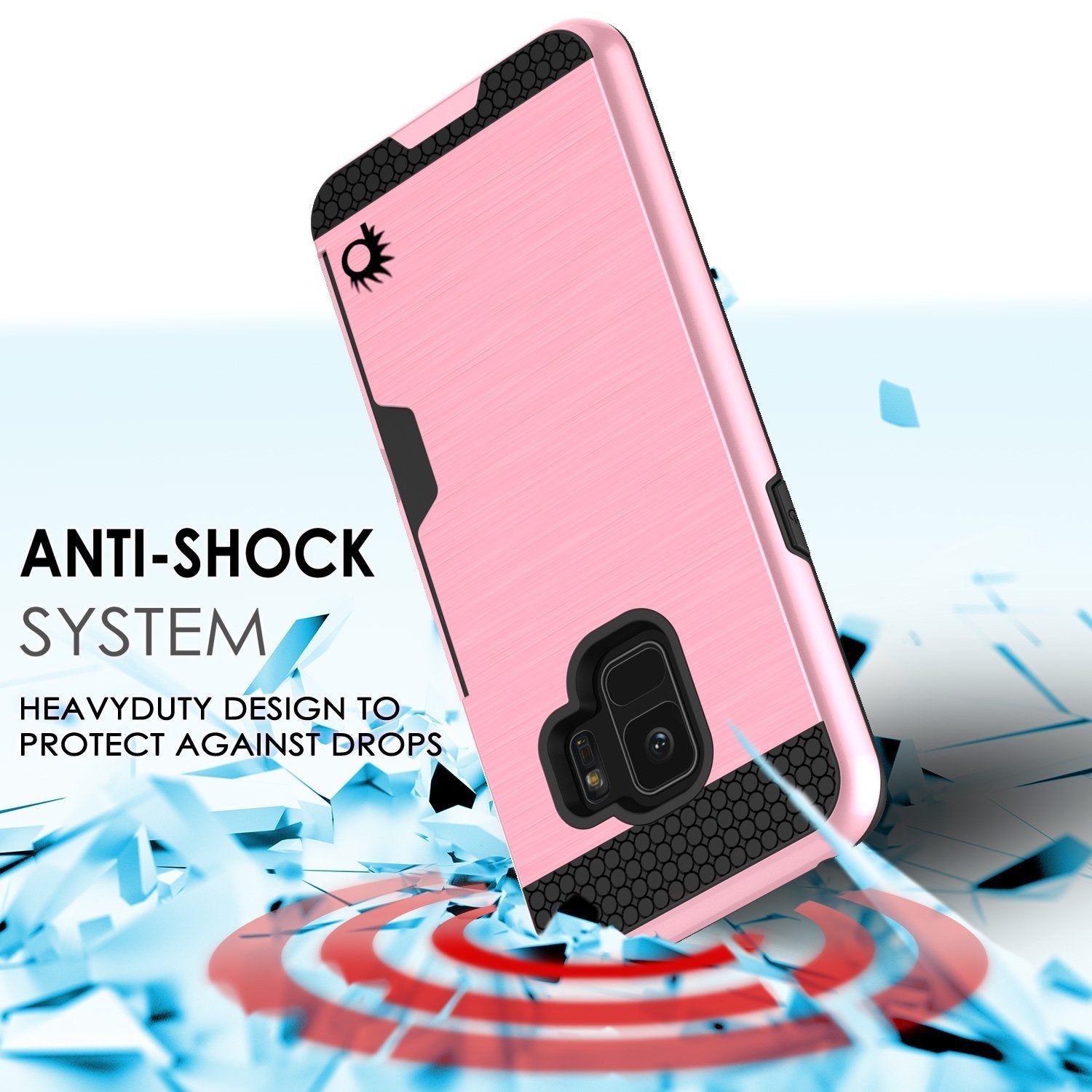 Galaxy S9 Dual-Layer, Anti-Shock, SLOT Series Slim-Fit Case [Pink]