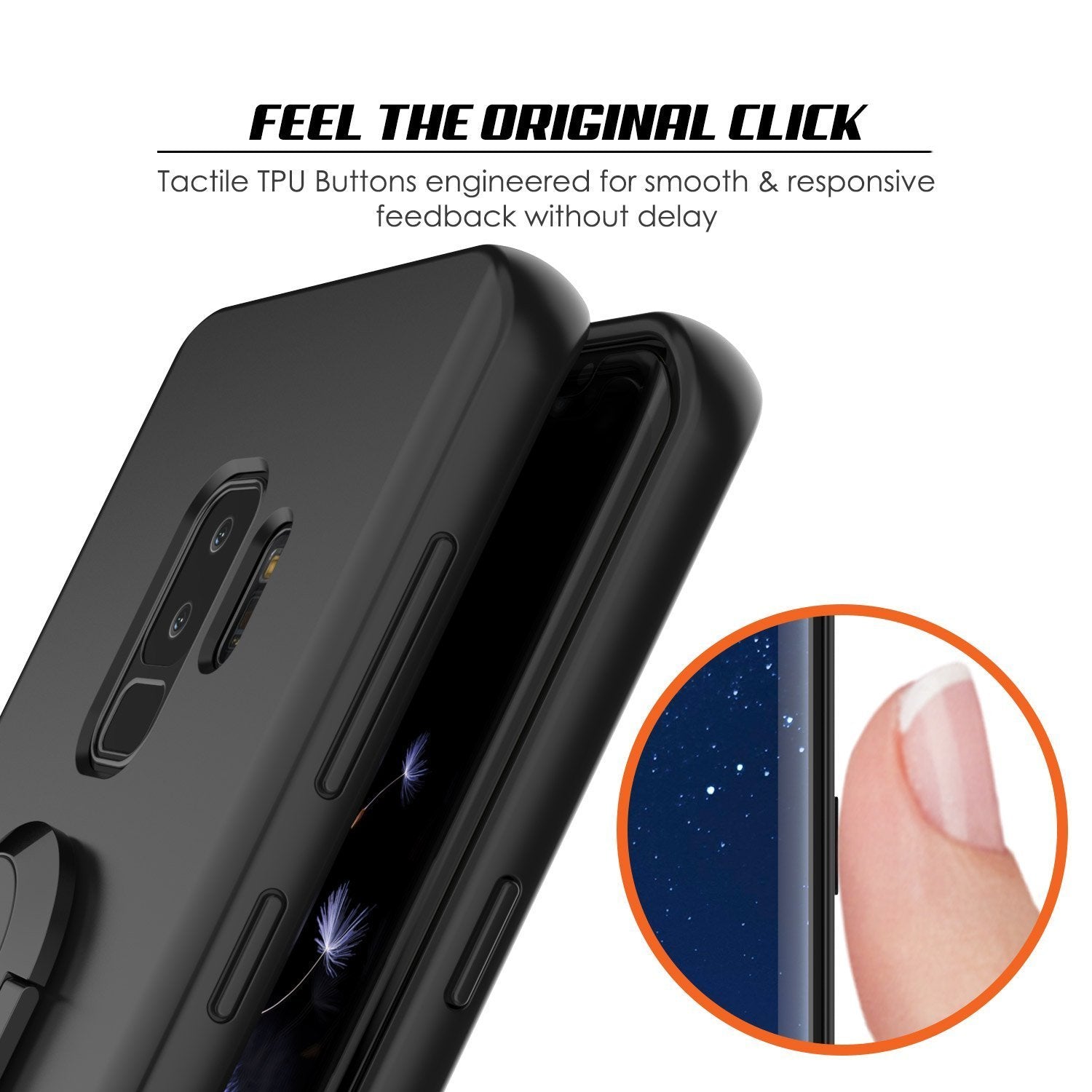 Galaxy S9 PLUS Magnetix Protective Screen Protector Cover [Black]