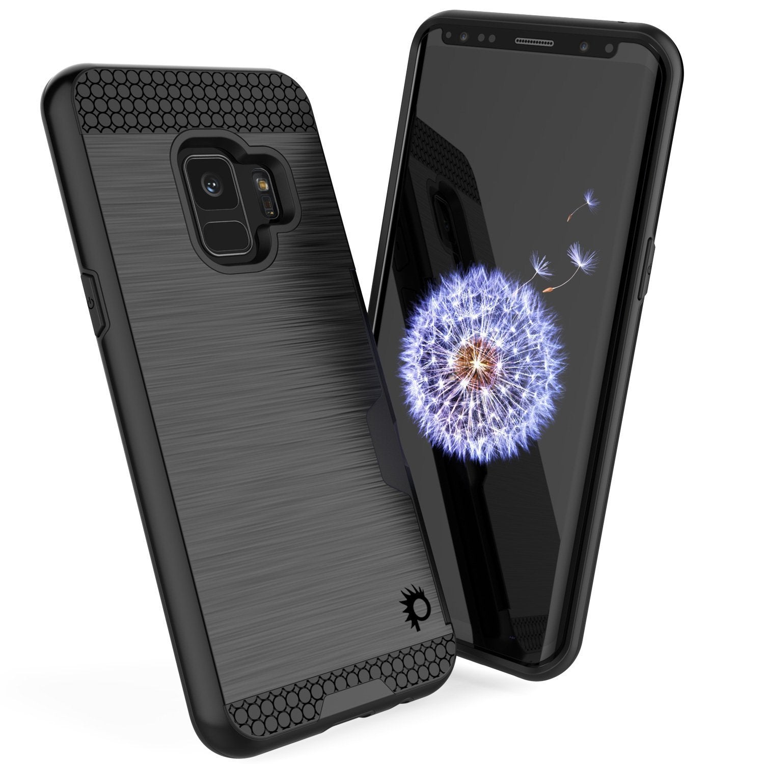 Galaxy S9 Dual-Layer, Anti-Shock, SLOT Series Slim-Fit Case [Black]